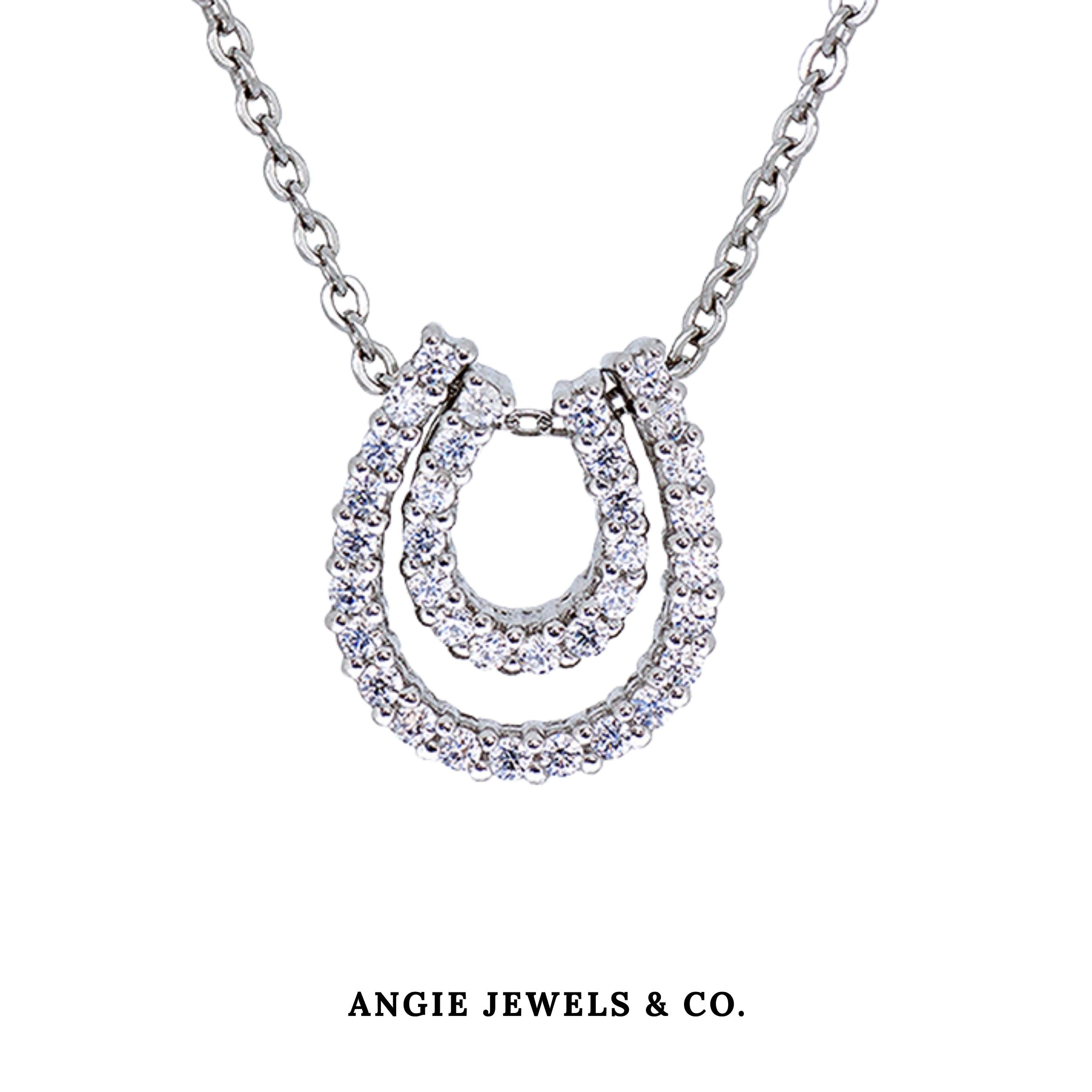 Multiway Horse Shoe Pendant Necklace Premium