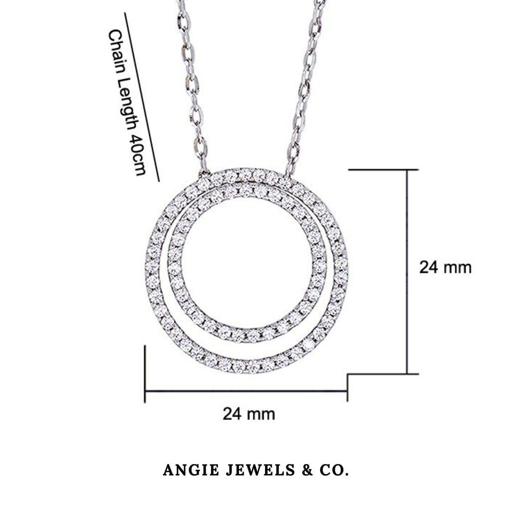 Multiway Ring Duo Pendant Necklace