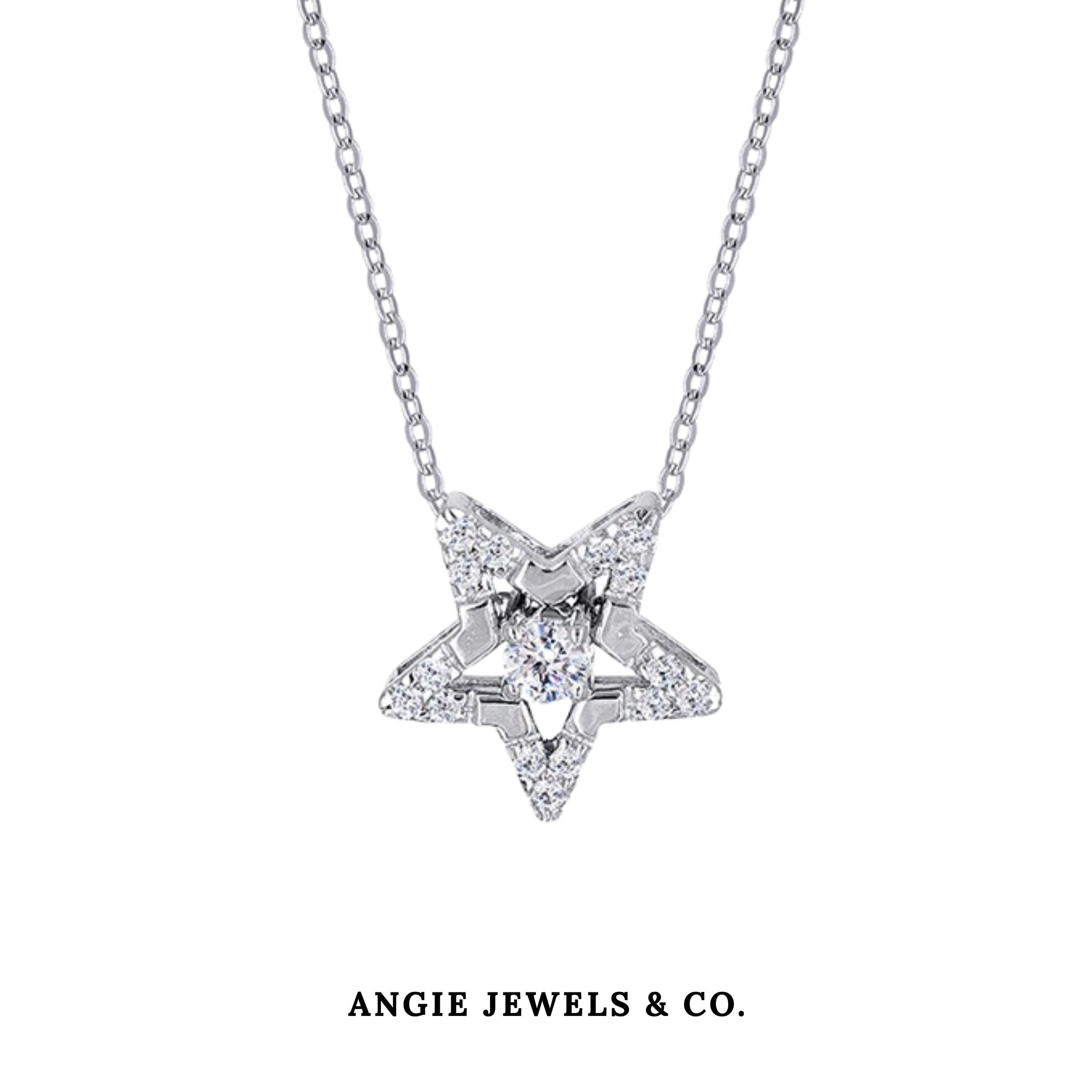 Multiway Star Pendant Necklace Premium Swarovski Zirconia