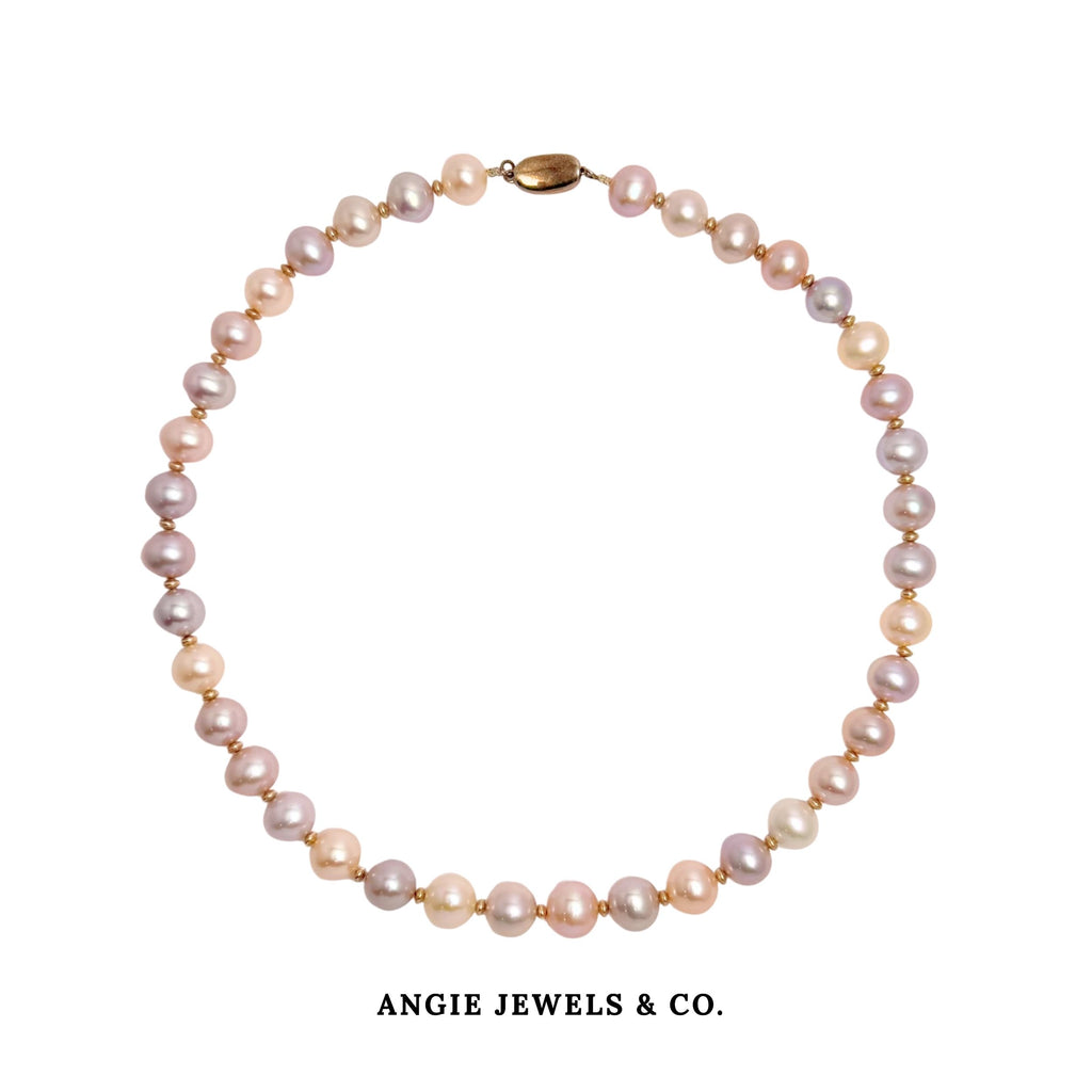 Natalie Pastel Freshwater Pearl Necklace