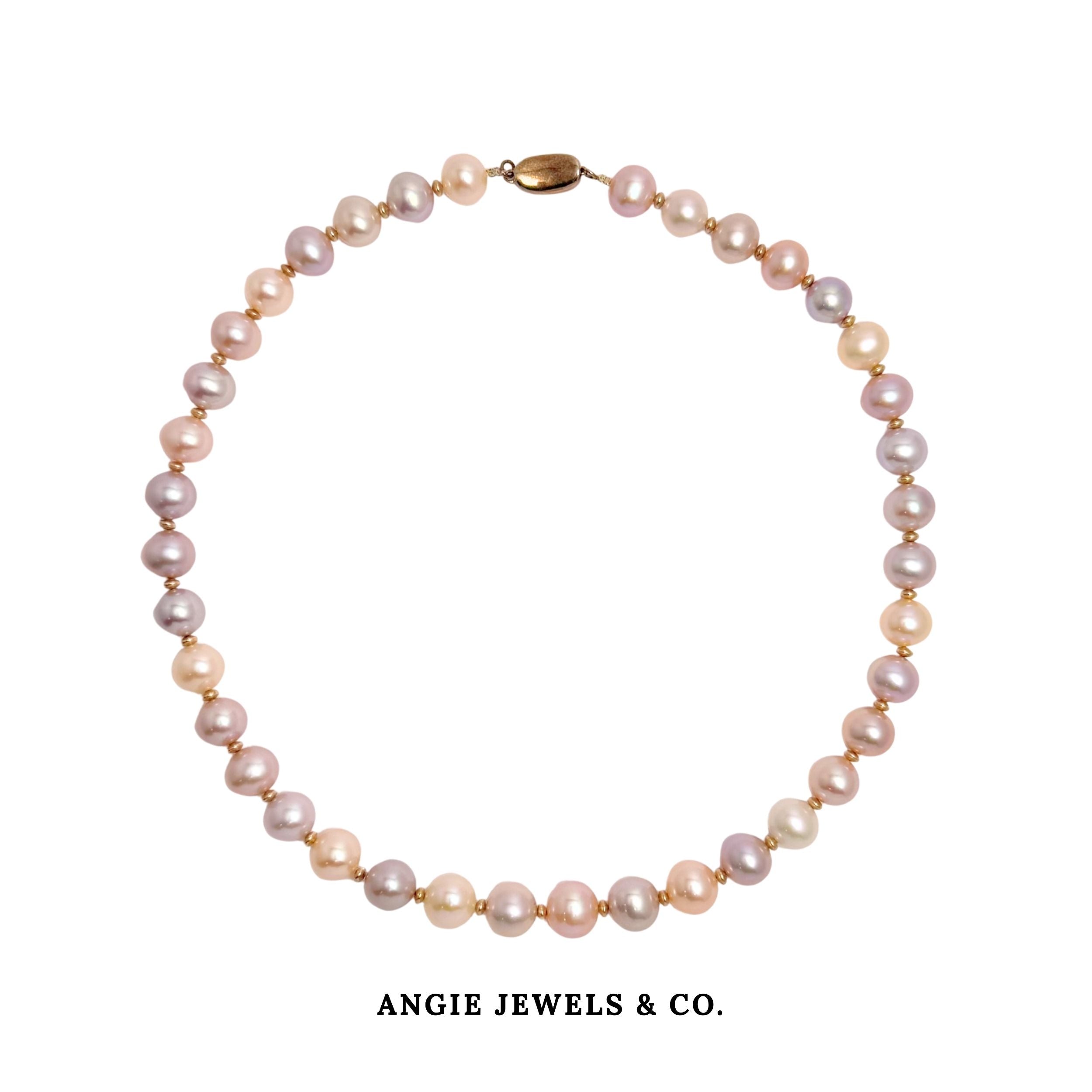 Natalie Pastel Freshwater Pearl Necklace