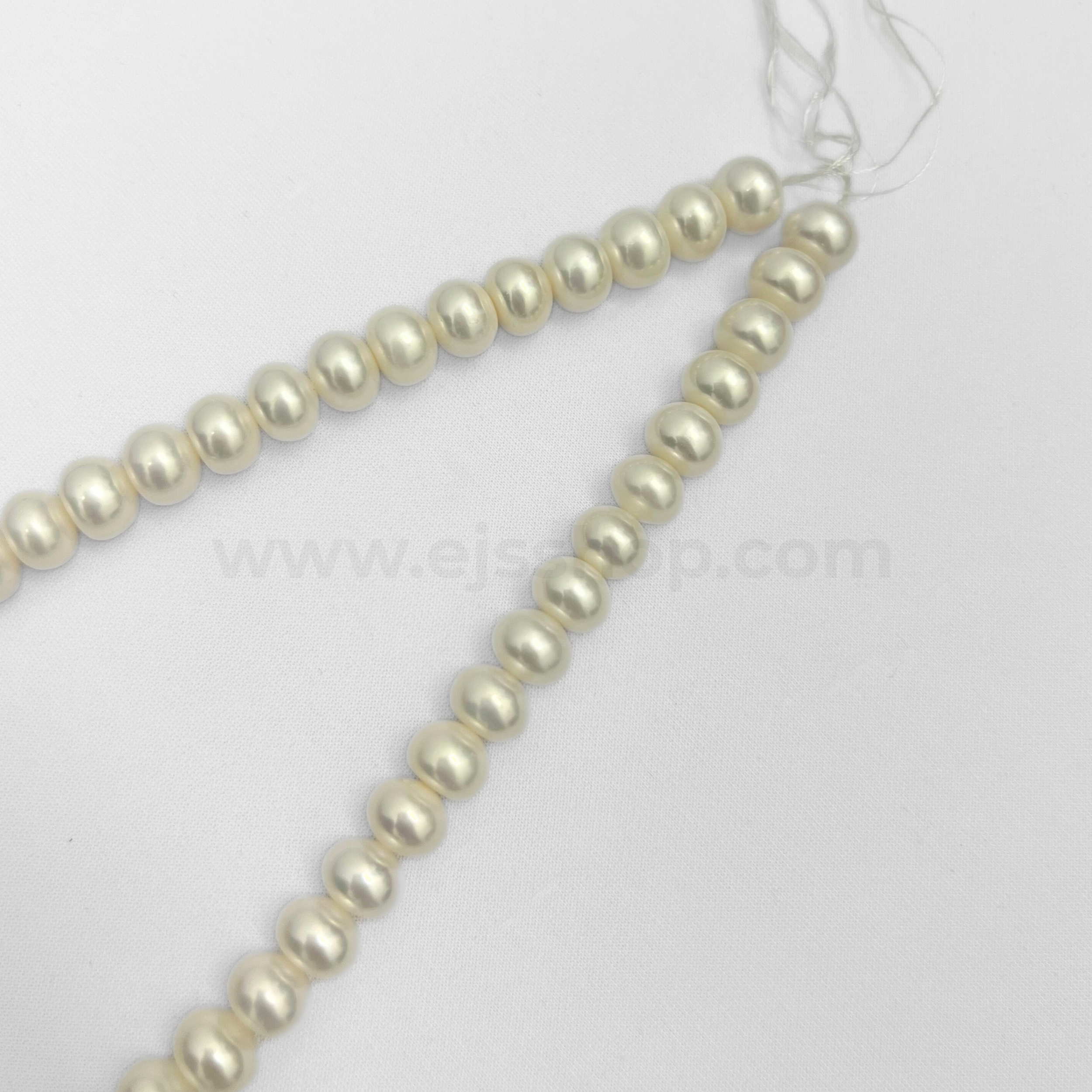 Ooblong White 11mm -12mm Grade AA Freshwater Pearls - 2030
