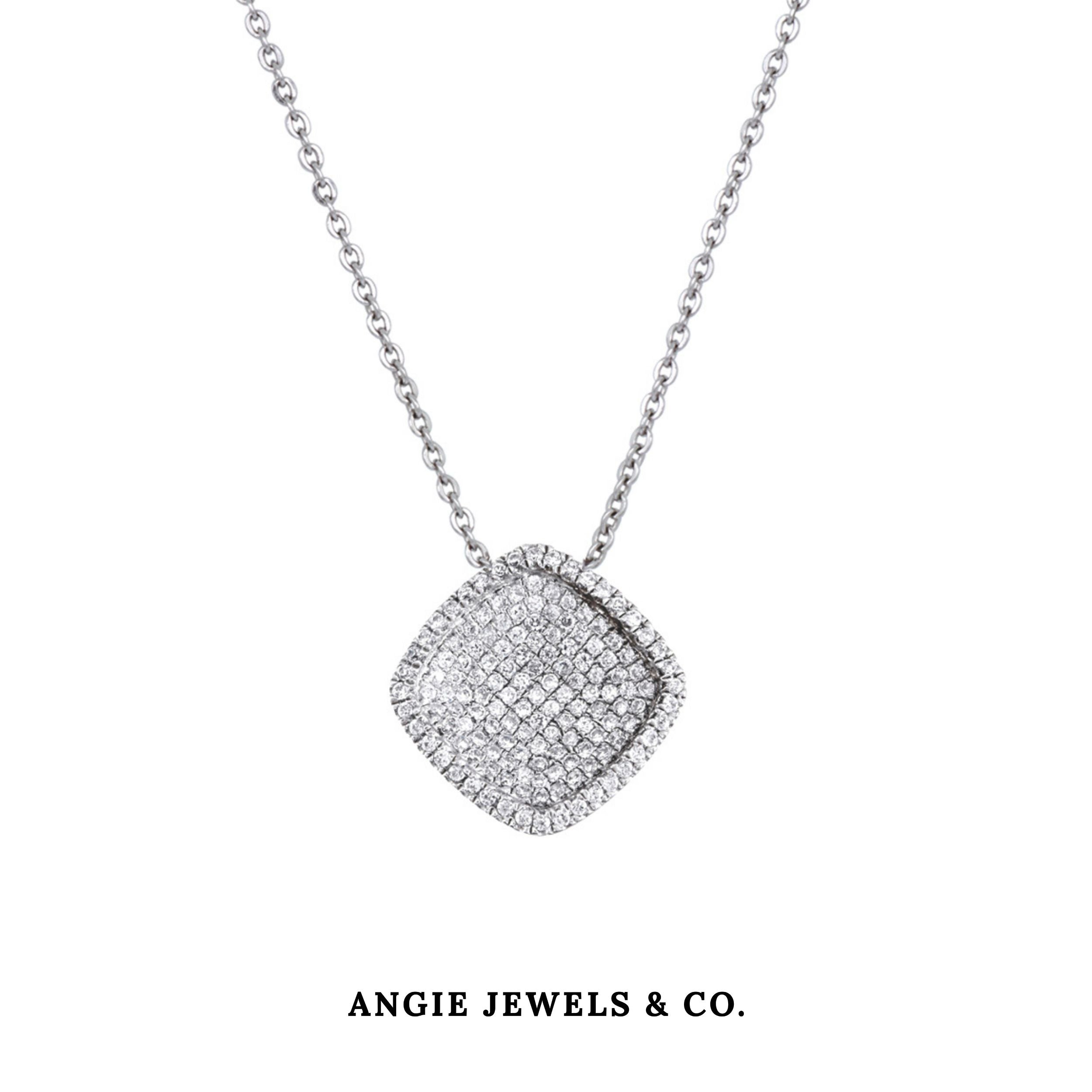 Optima Cubid Zirconia Pendant Necklace