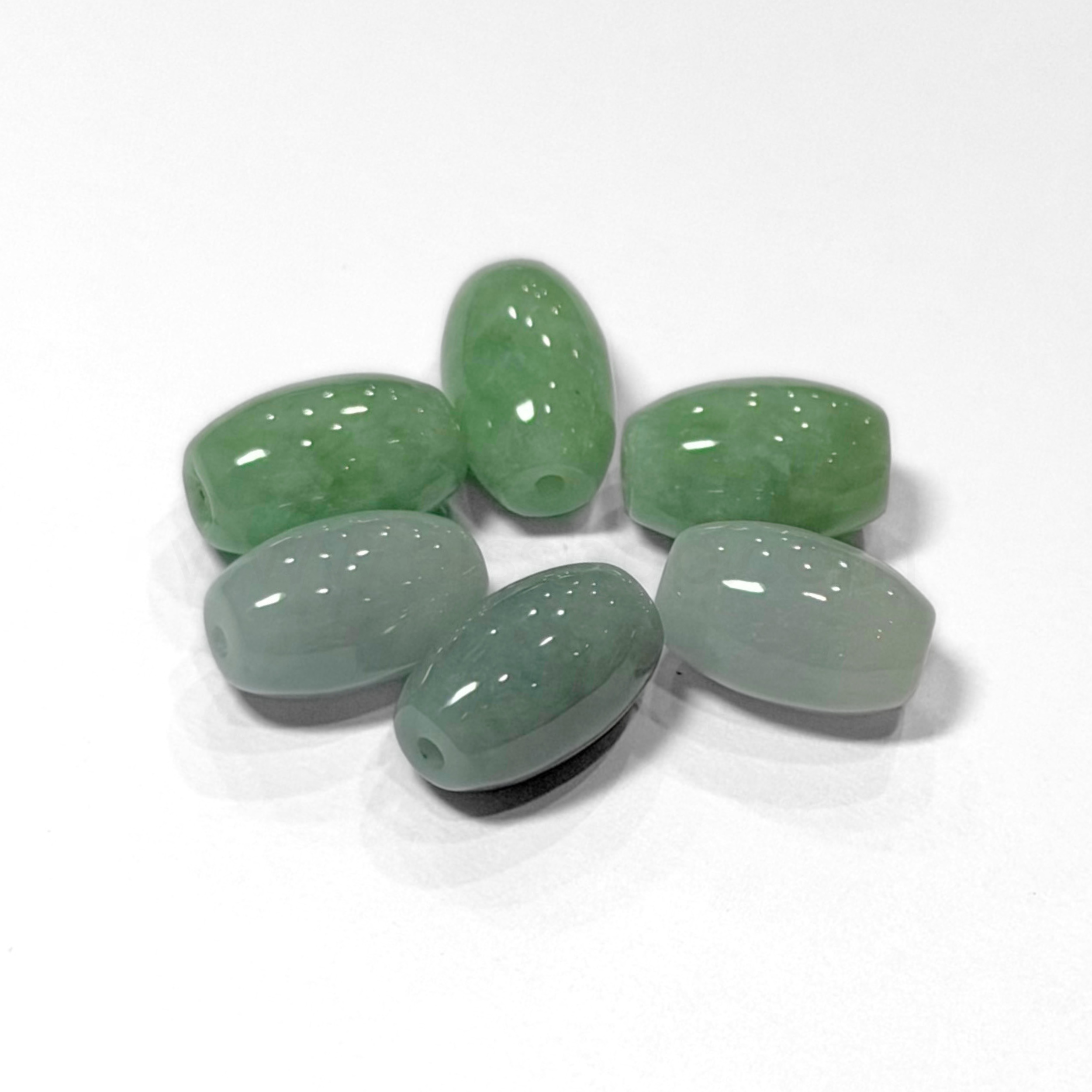 Oval Drum Jadeitte 7mmx11.5mm
