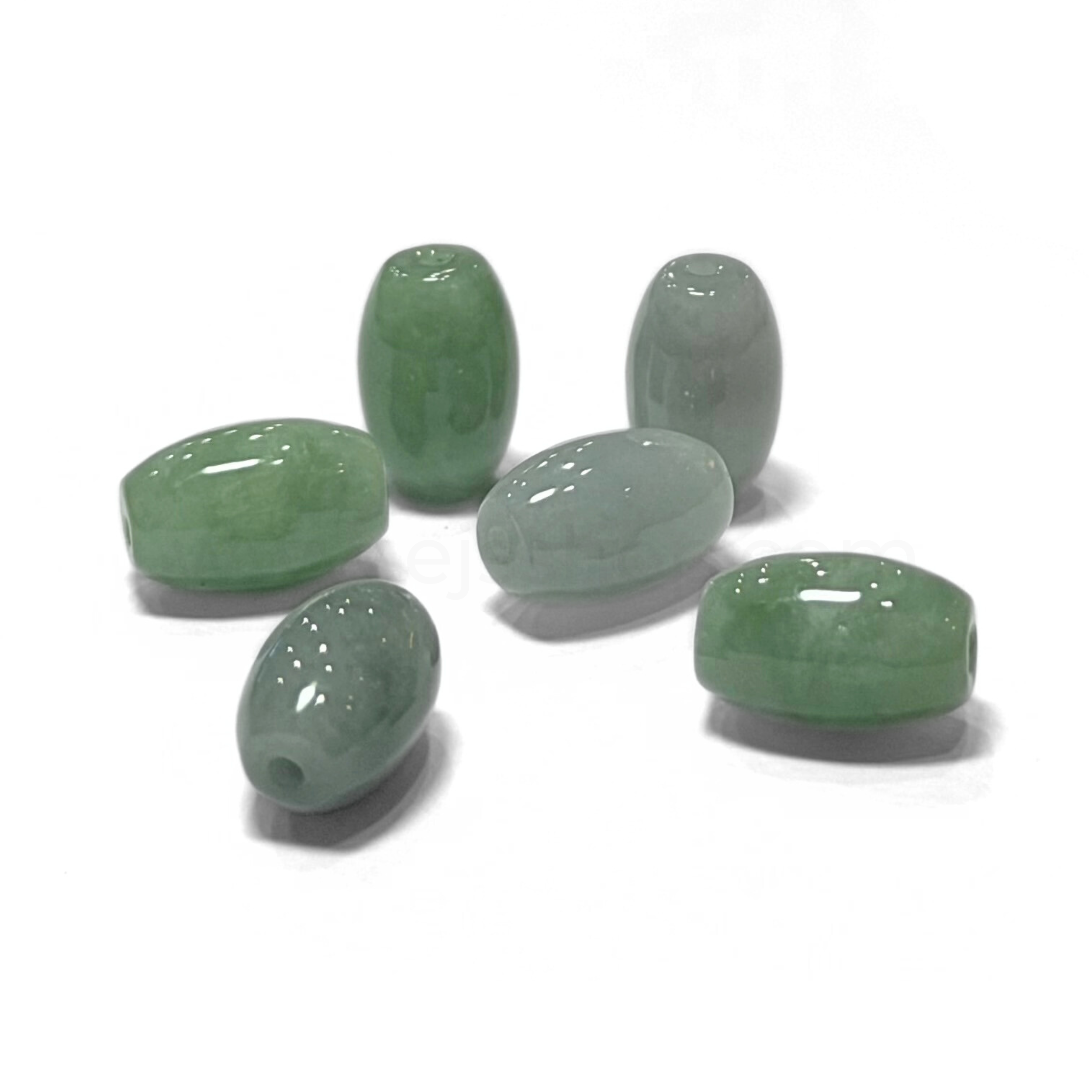 Oval Drum Jadeitte 7mmx11.5mm