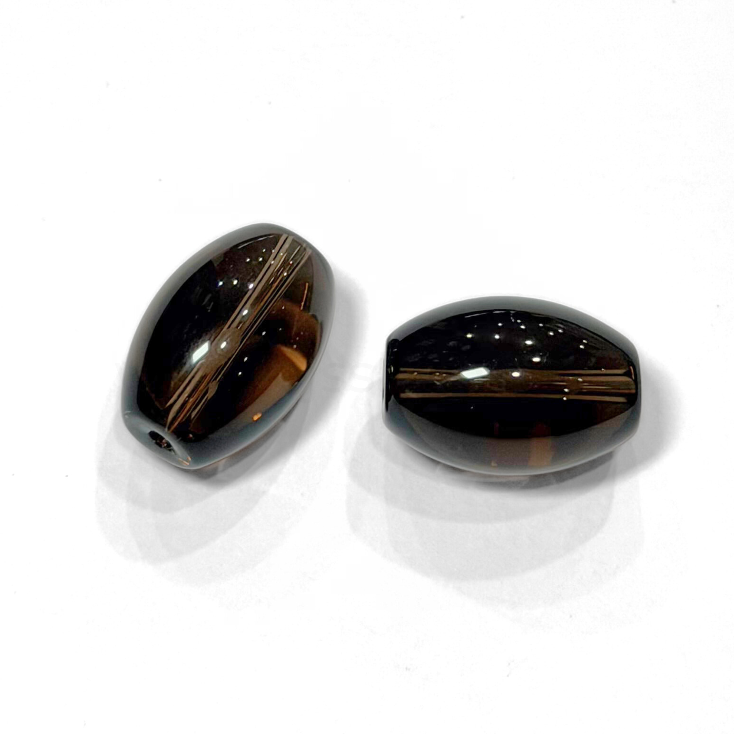 Oval Drum Smoky Quartz 13mmx18mm