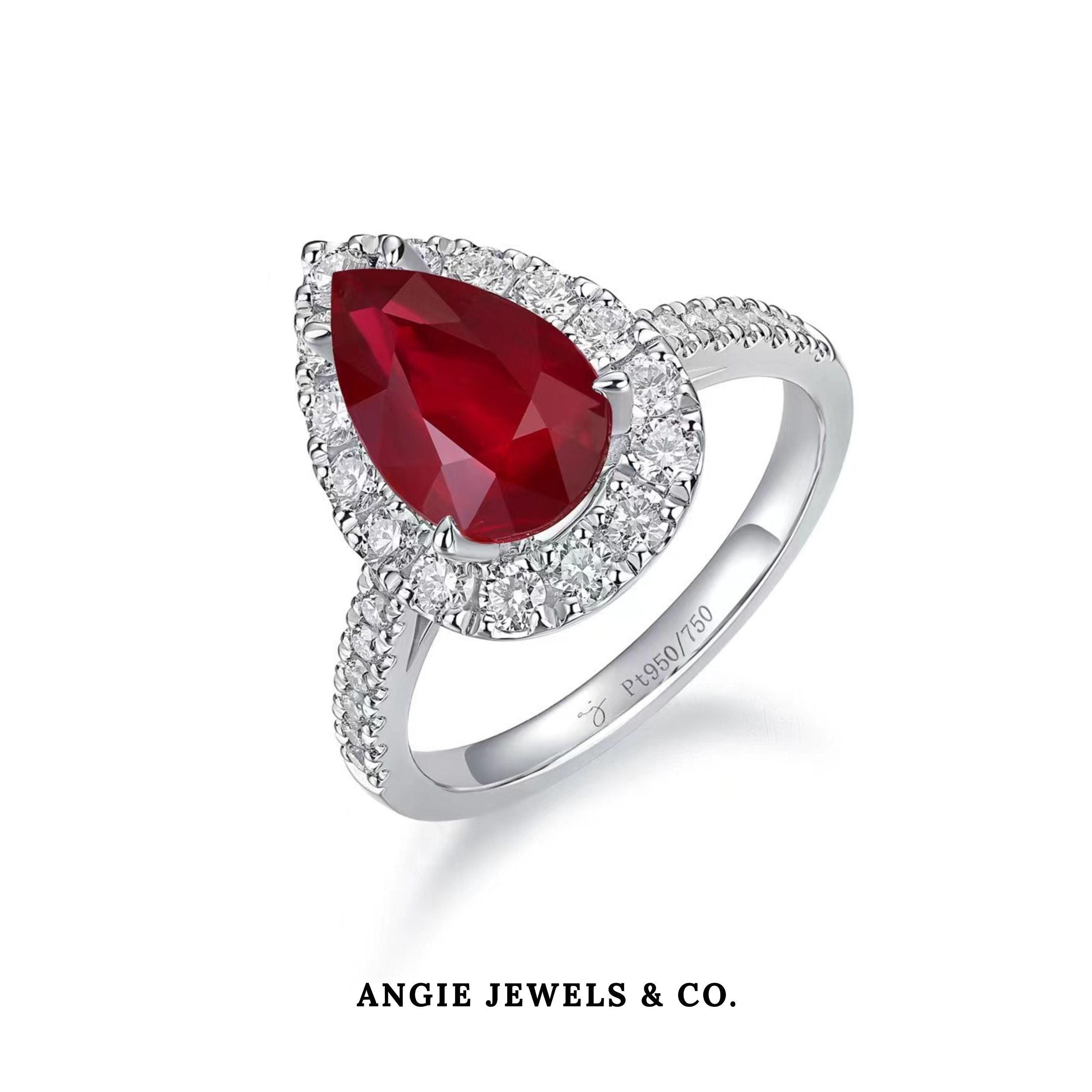 THE VERONA RUBY HALO RING