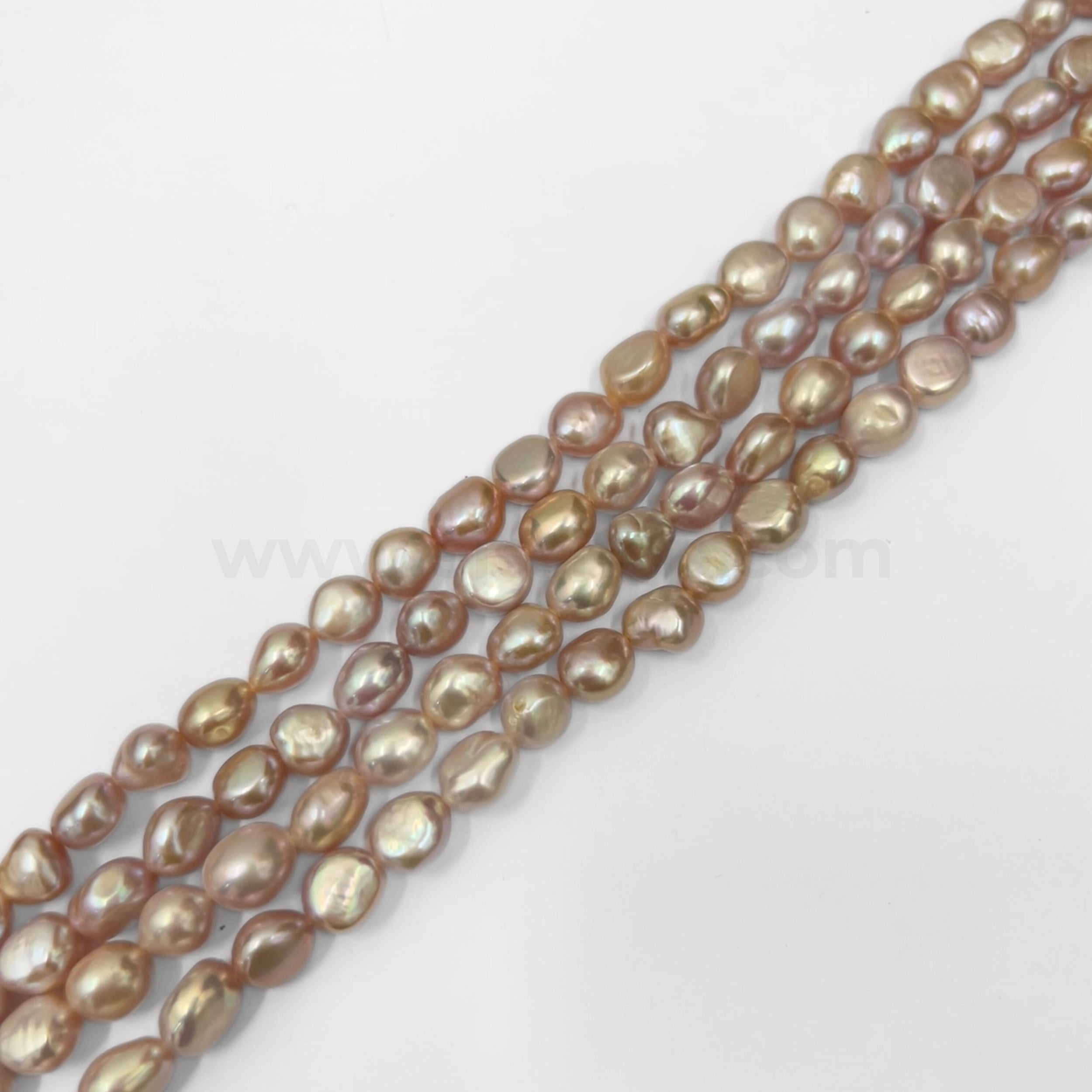 Pastel Purple Flat Baroque 8-9mm Grade A Freshwater Pearls