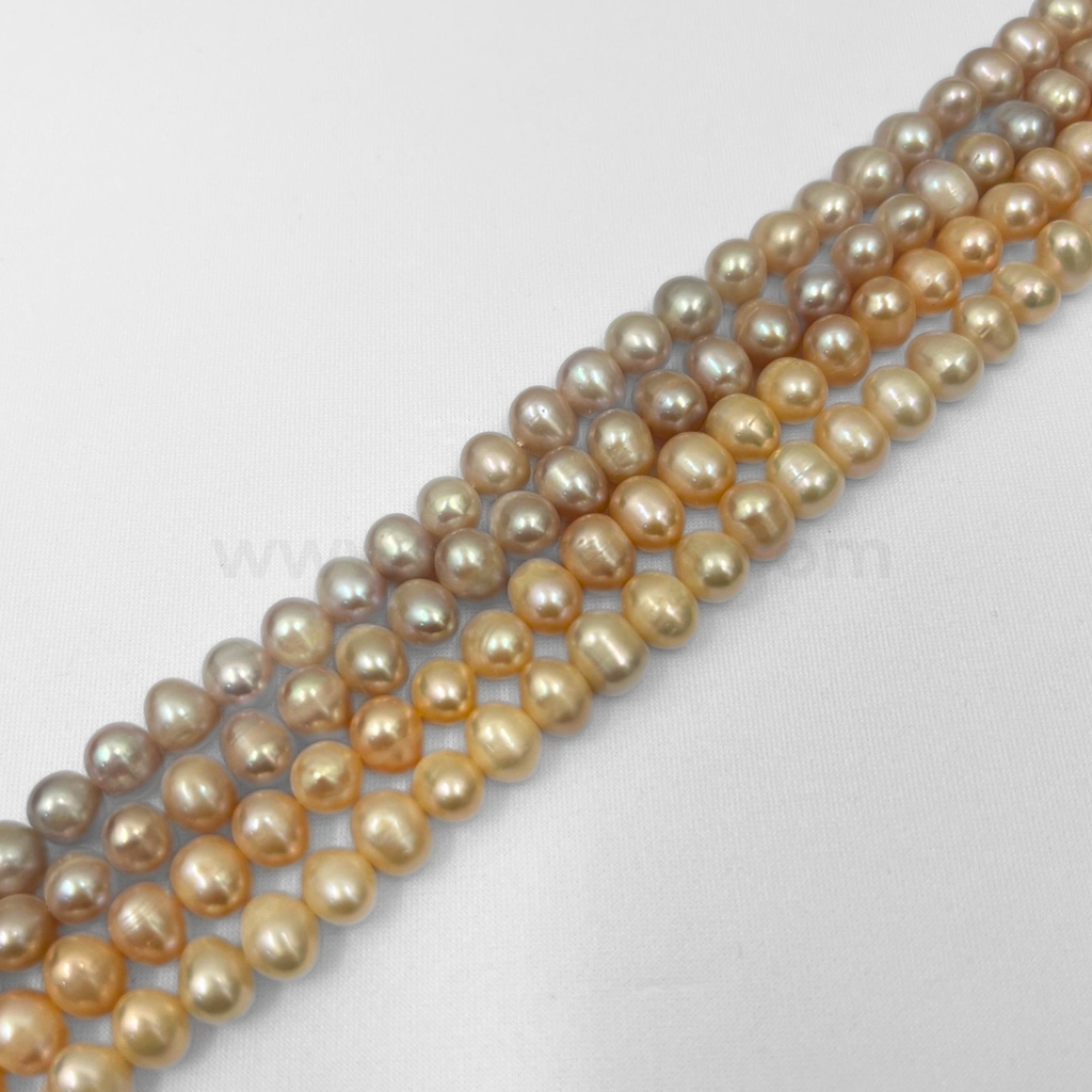 Pastel Round 8MM - 9MM Single Colour Grade A