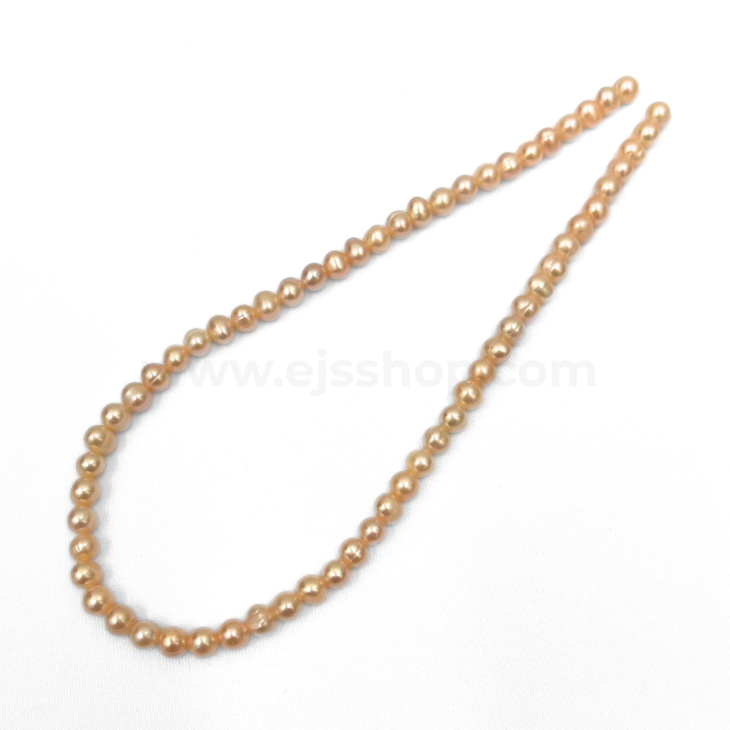 Pastel Round Orange 5mm - 6mm Single Colour Grade A