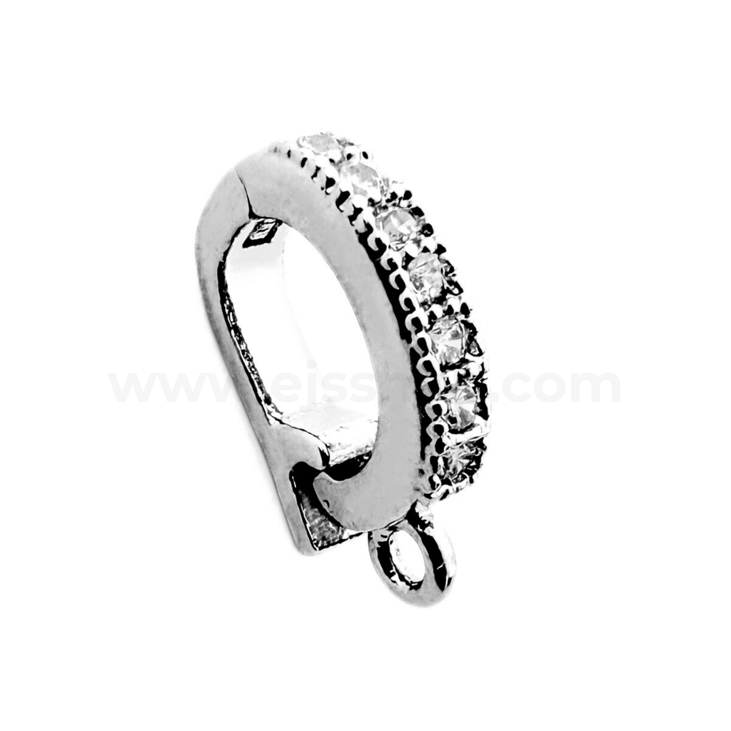 Pave Enhancer Close Ring 7x11mm