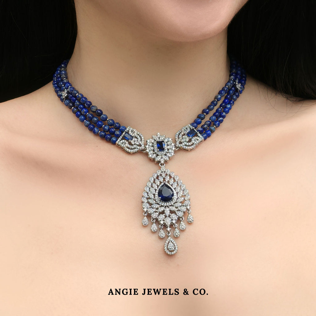 Peacock Lapis Lazuli Necklace