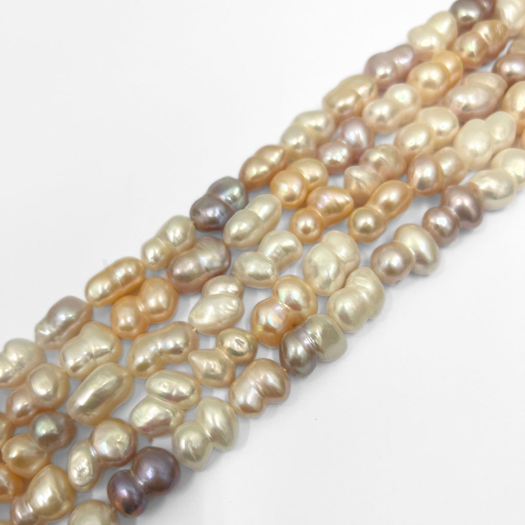 Peanut Pastel 11mm x 17mm Multi-Colour Freshwater Pearls