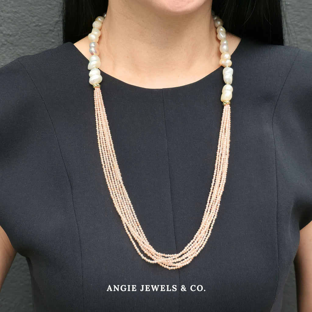 Peazel Pastel Peanut Freshwater Pearl Necklace