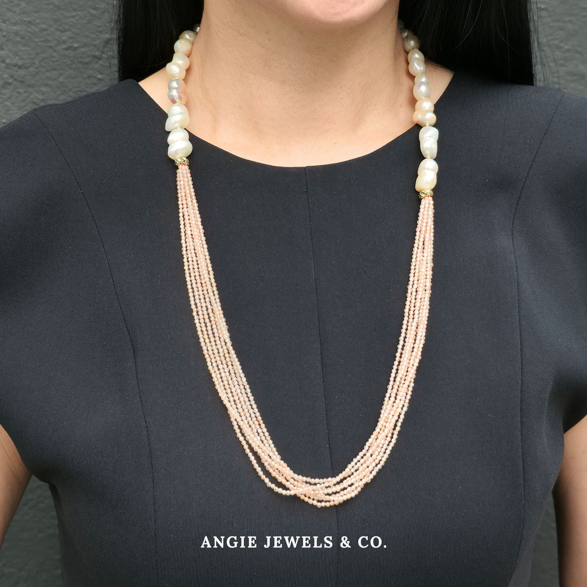 Peazel Pastel Peanut Freshwater Pearl Necklace
