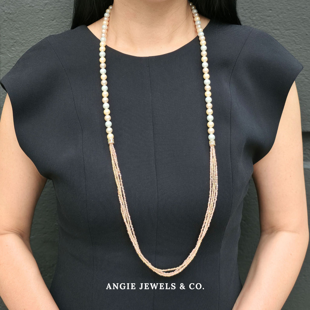Petite Peazel Pastel Shell Pearl Necklace