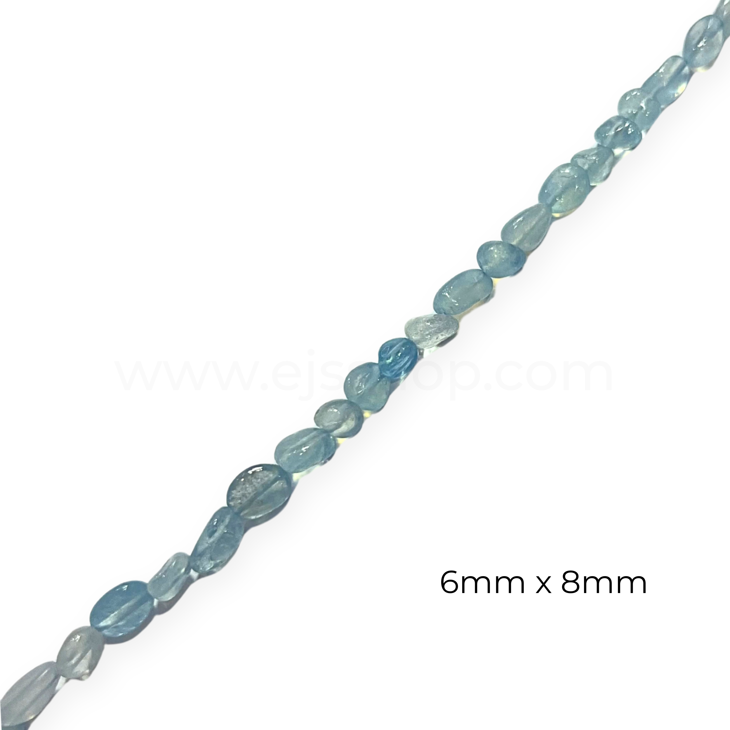 Pebble Aquamarine 6x8mm