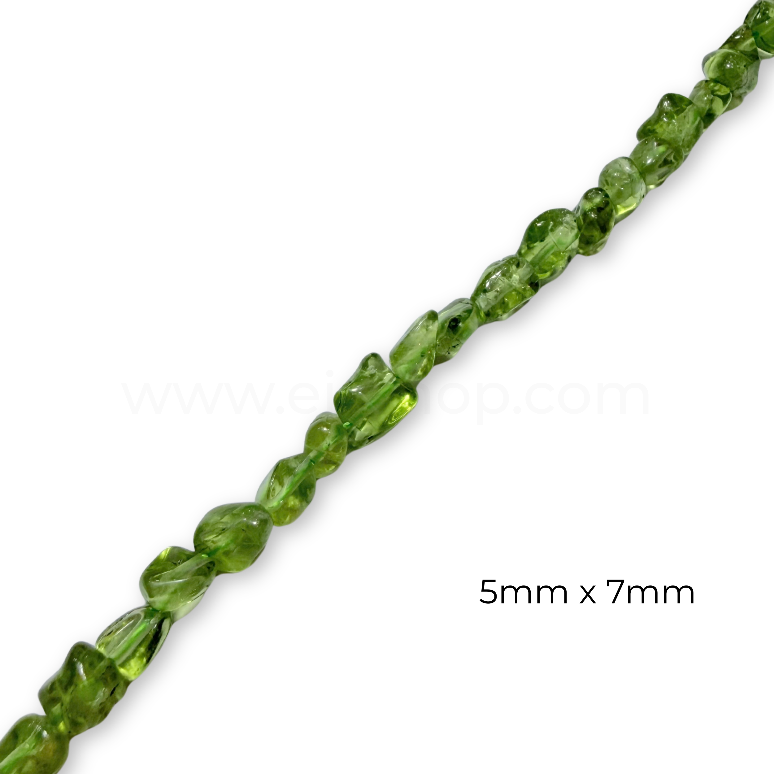 Pebble Peridot 5x7mm