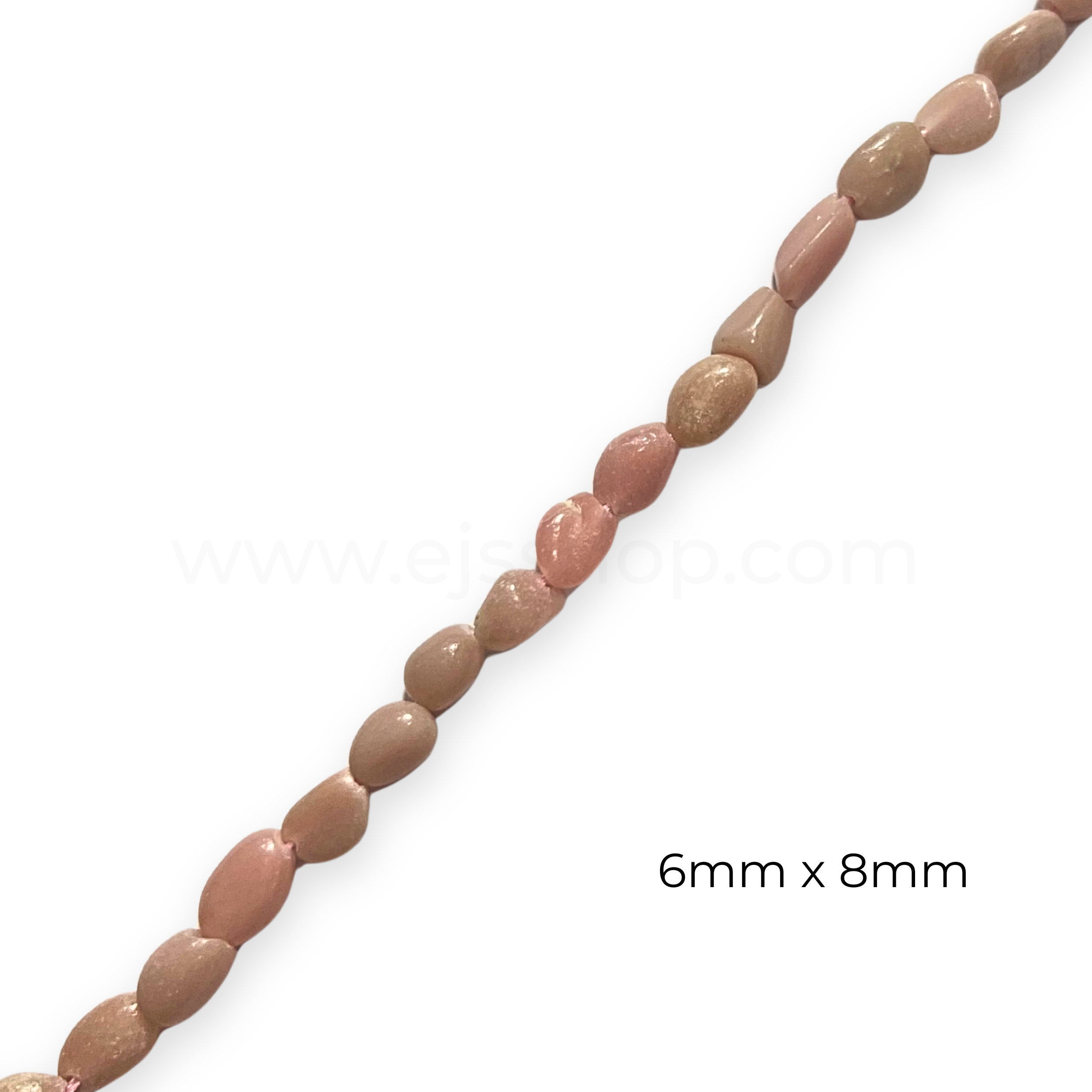 Pebble Pink Opal 6x8mm