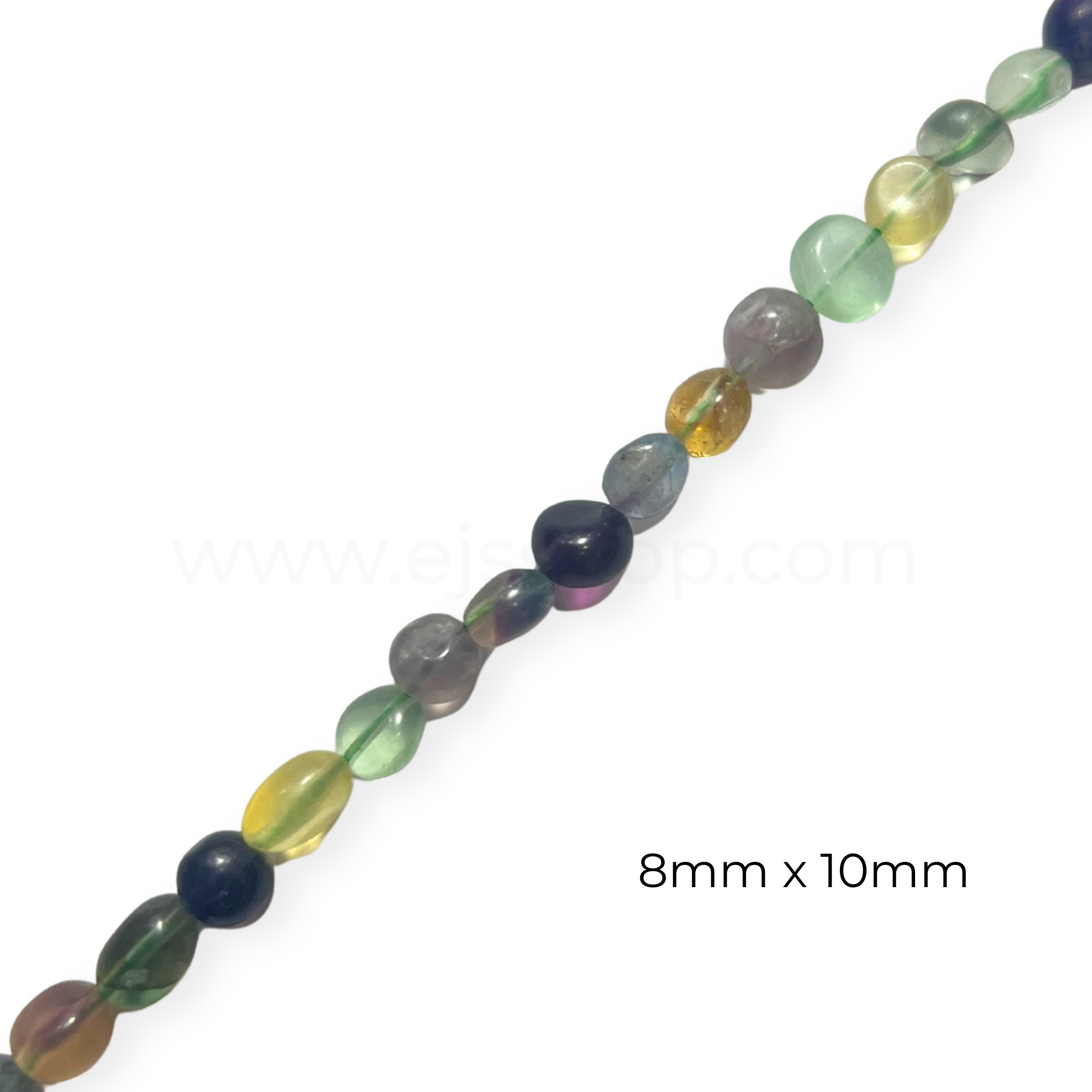 Pebble Fluorite 8x10mm