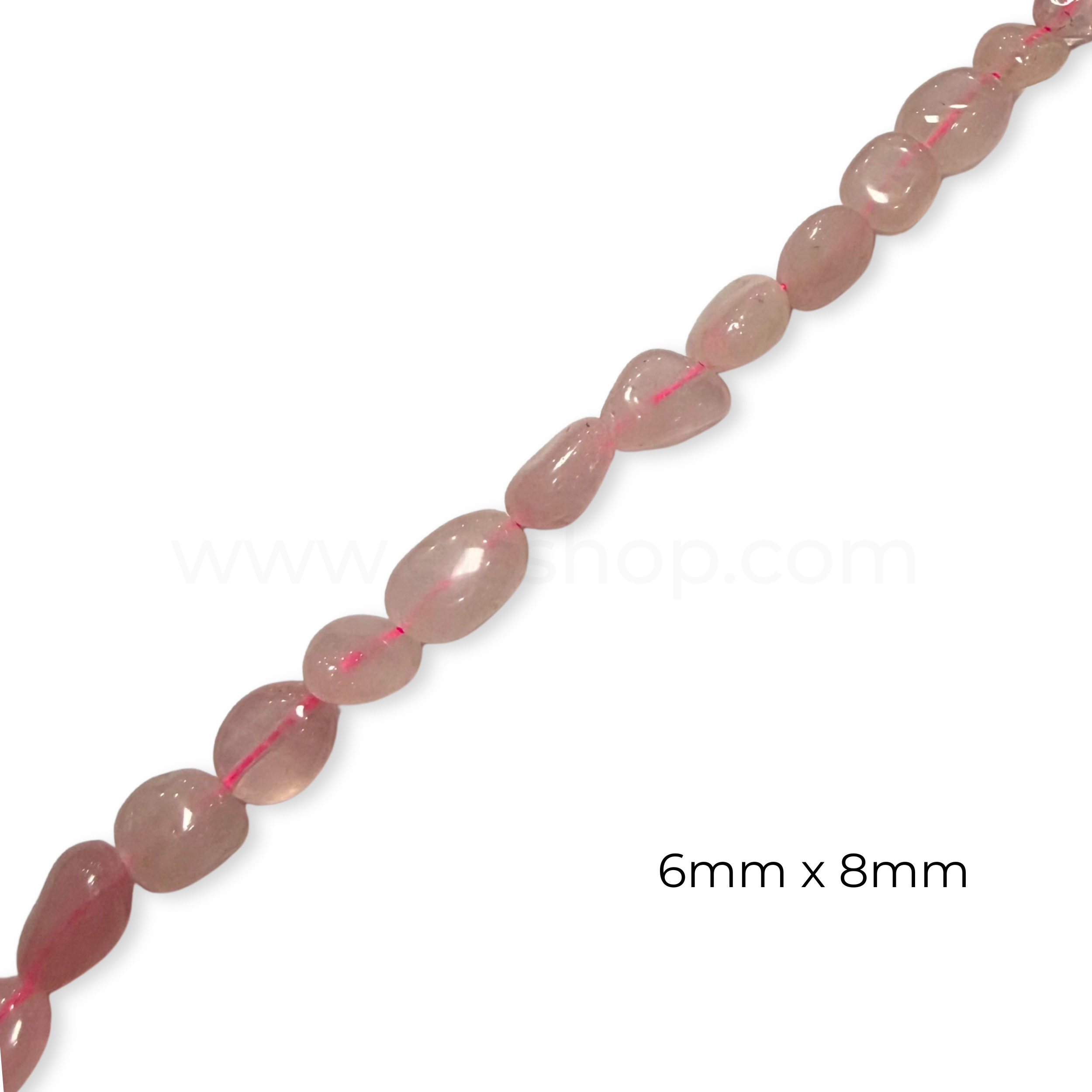 Pebble Rose Quartz 8x10mm