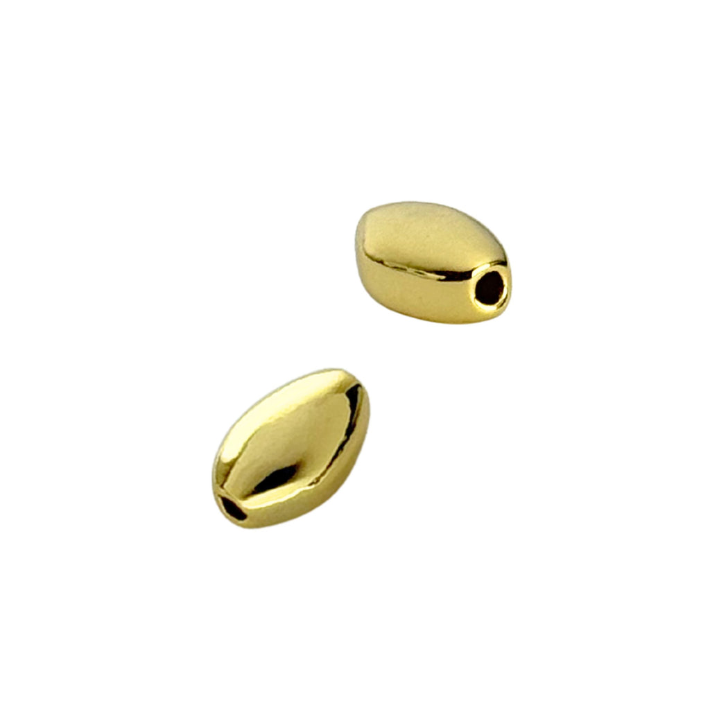 Gold Pebble Spacer 6×9.3mm