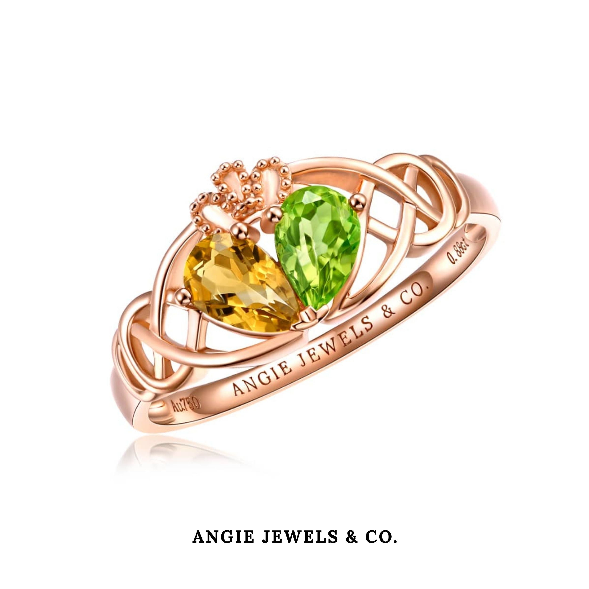 Citrina Verde Ring
