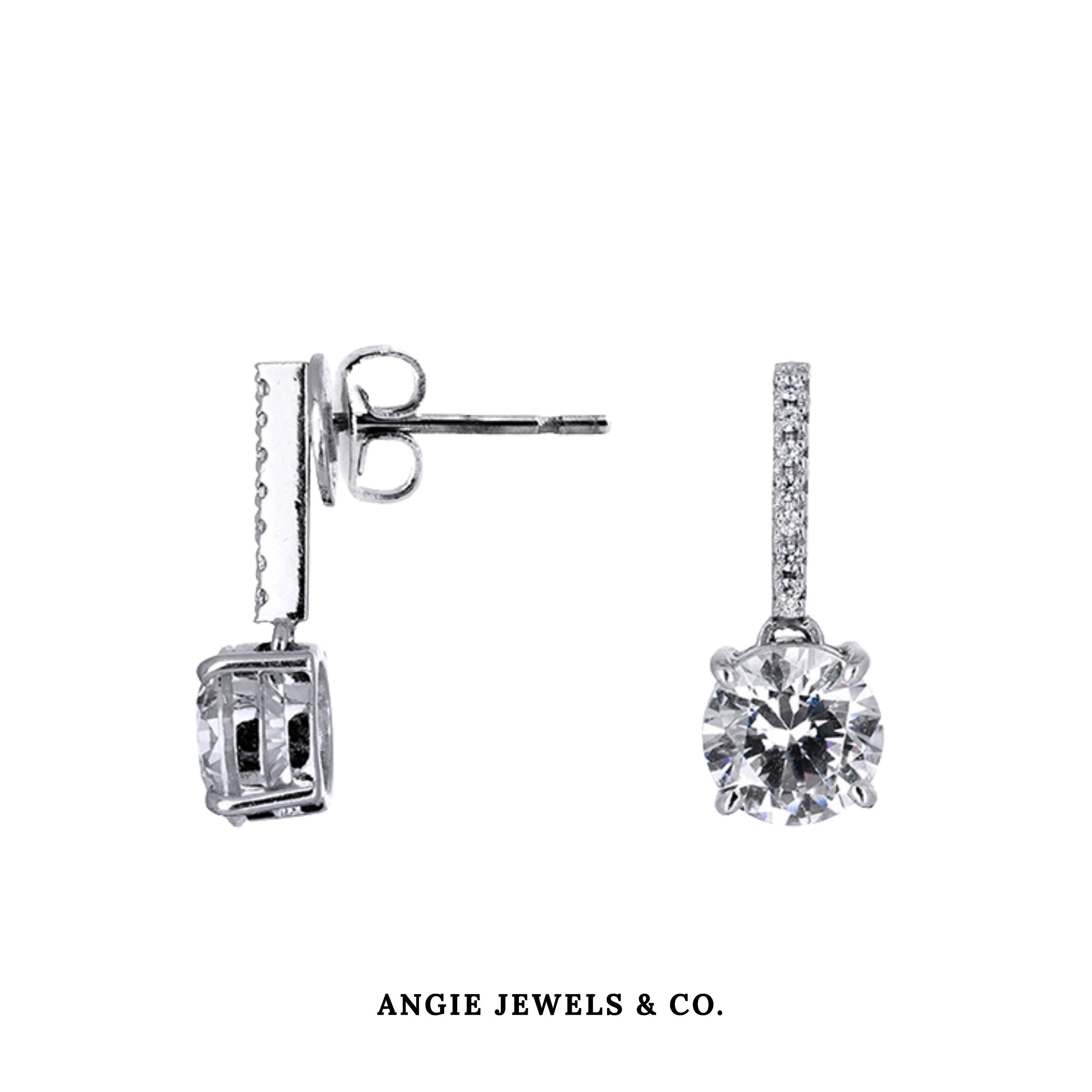 Petite Drop Earrings made with Swarovski Zirconia