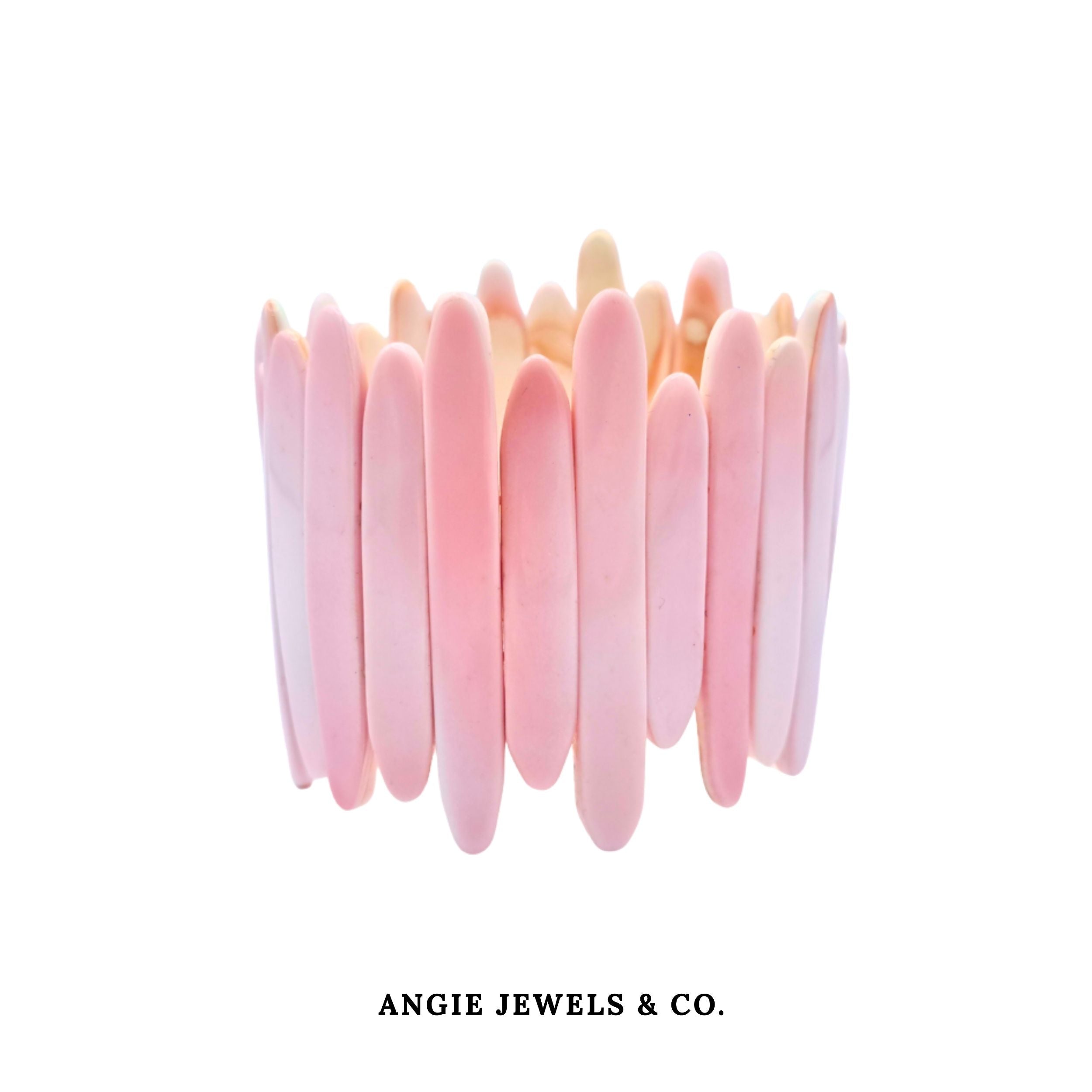 Pink Conch Shell Bracelet