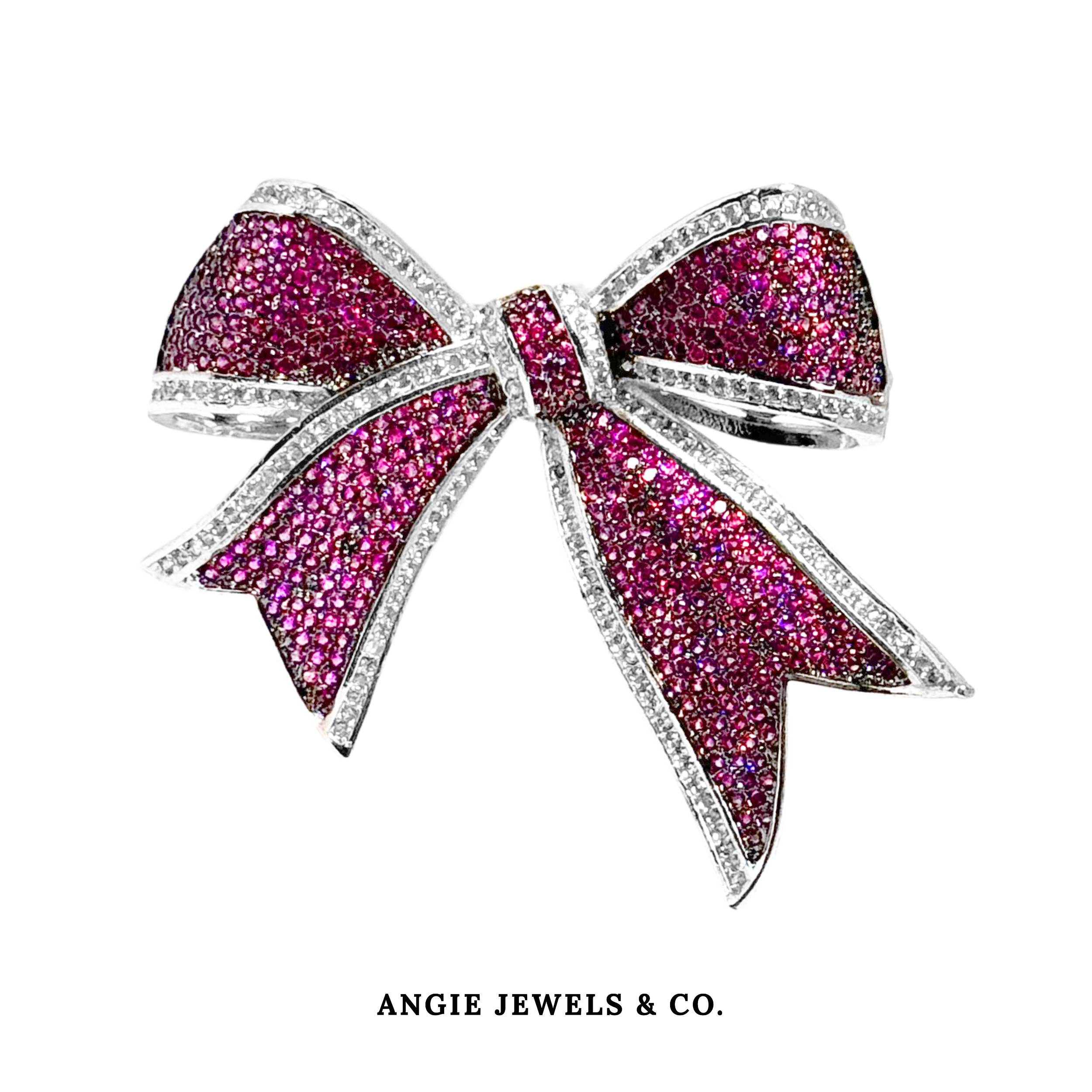 Pinkish Ribbon Brooch