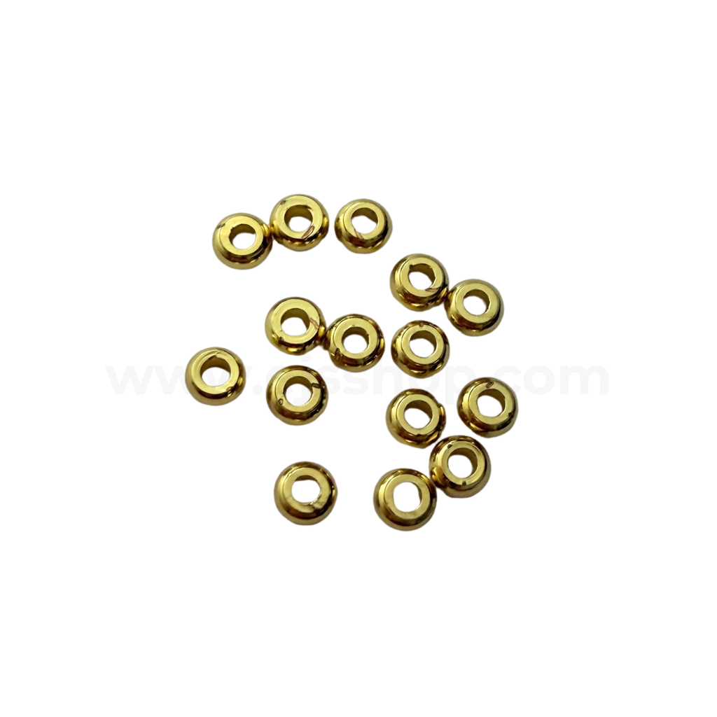 Plain Donut Spacer with Rounded Edges 3mm 4mm