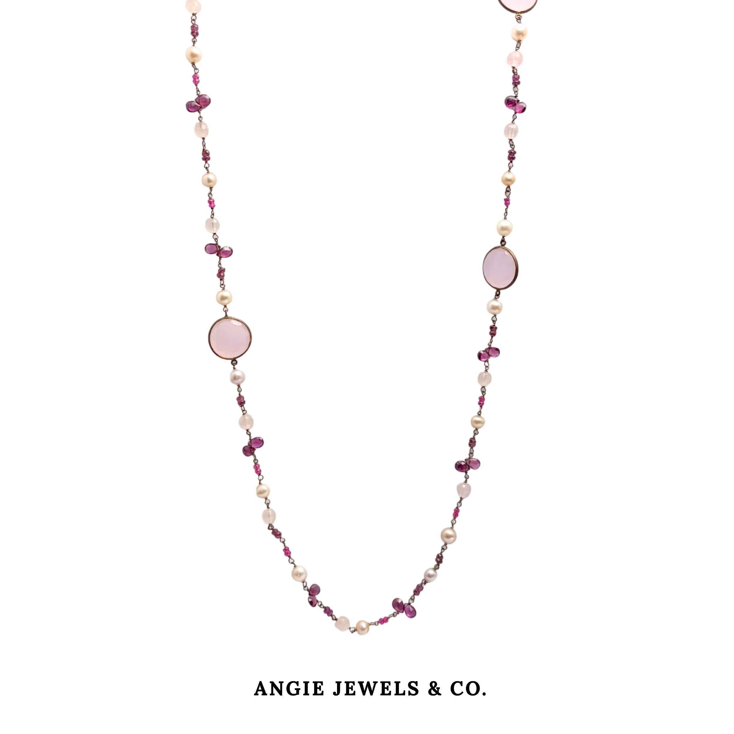 Polinesia Rosse Crystal Necklace