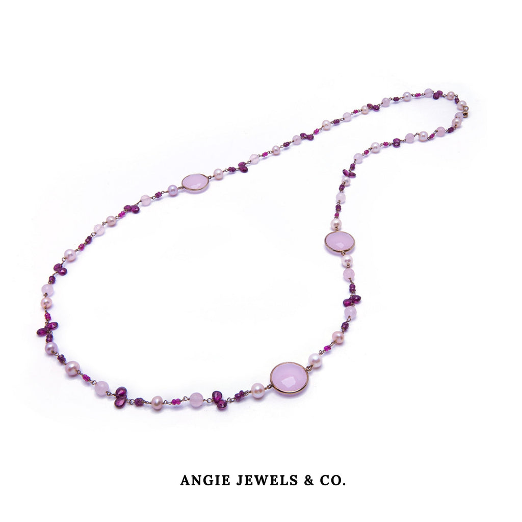 Polinesia Rosse Crystal Necklace