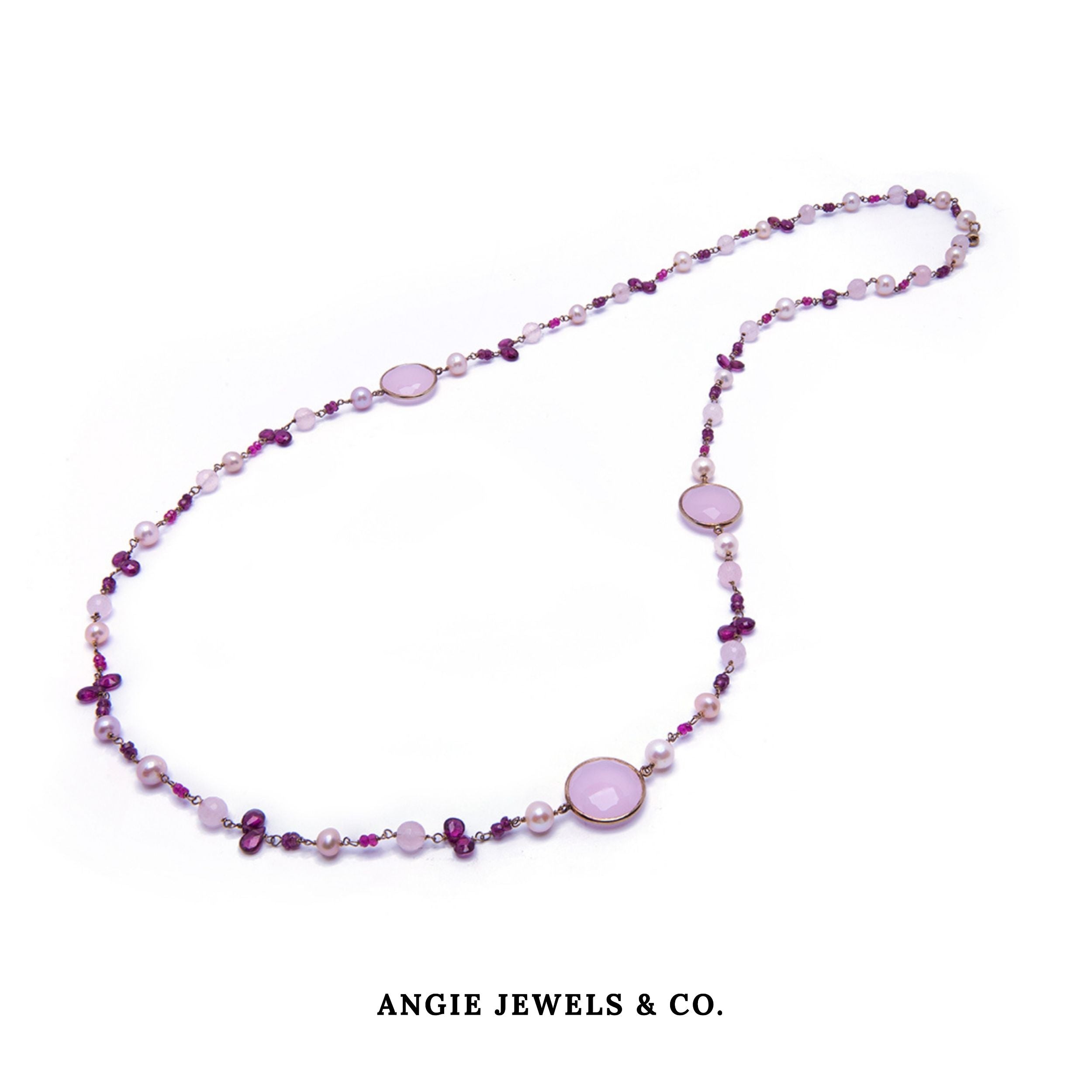 Polinesia Rosse Crystal Necklace