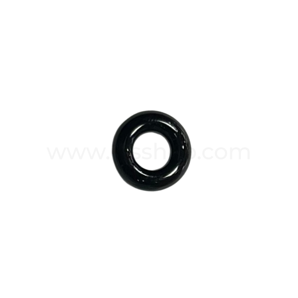 Puff Ring Black Agate 10mm