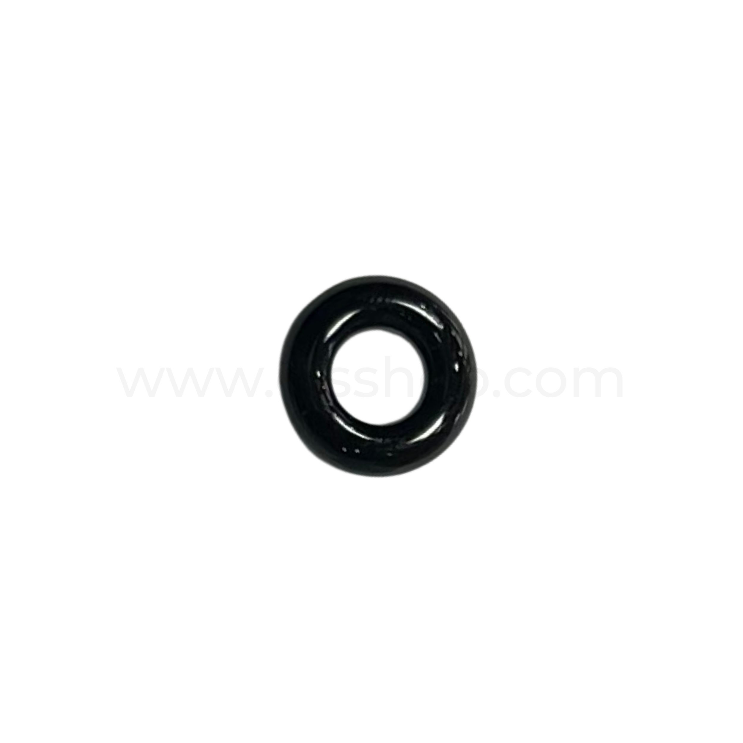 Puff Ring Black Agate 10mm
