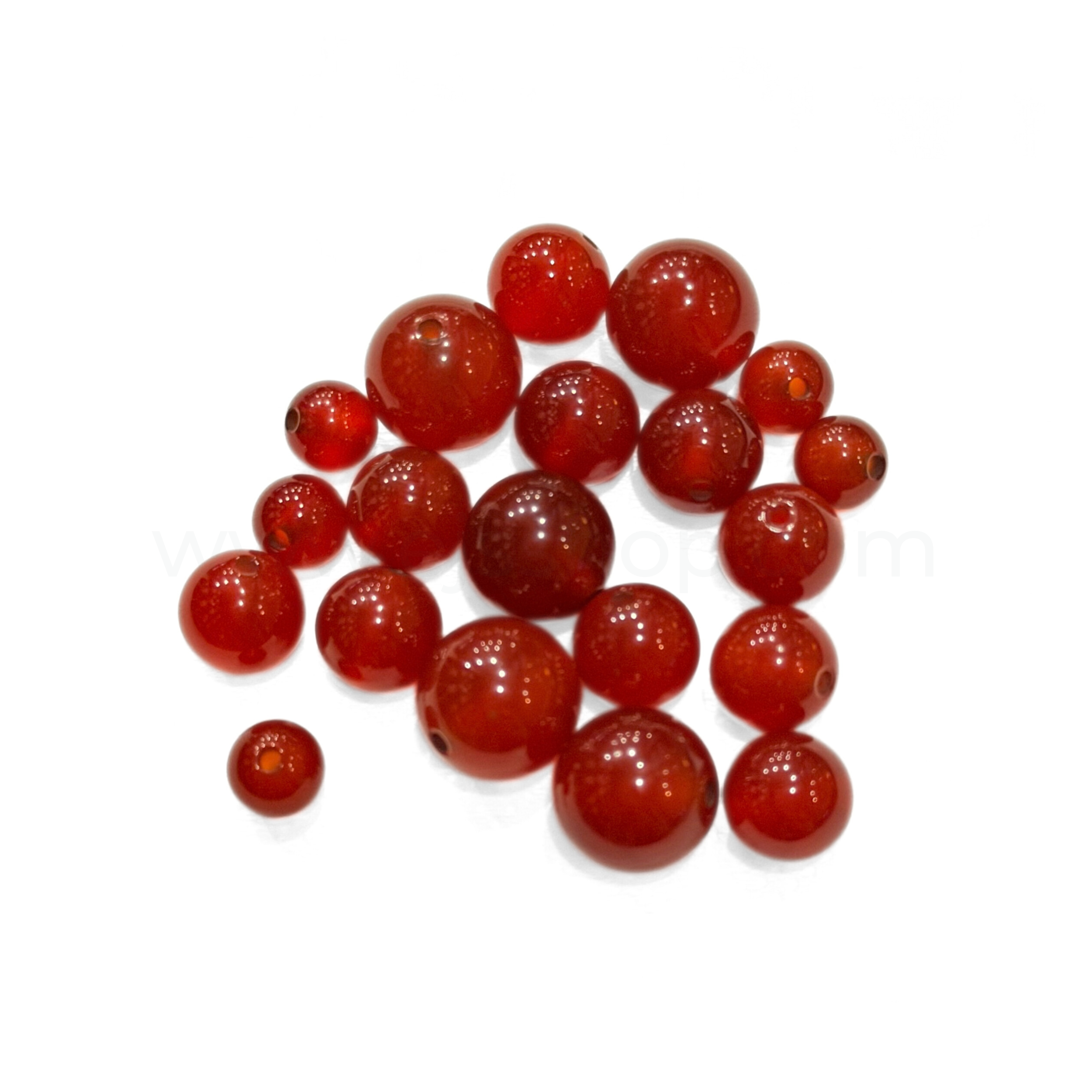 Round Red Agate 6mm, 8mm, 10mm