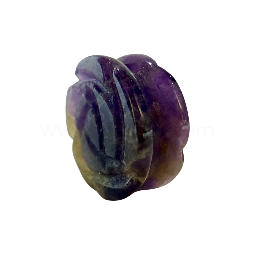 Rose Cut Crystal Amethyst 14mm