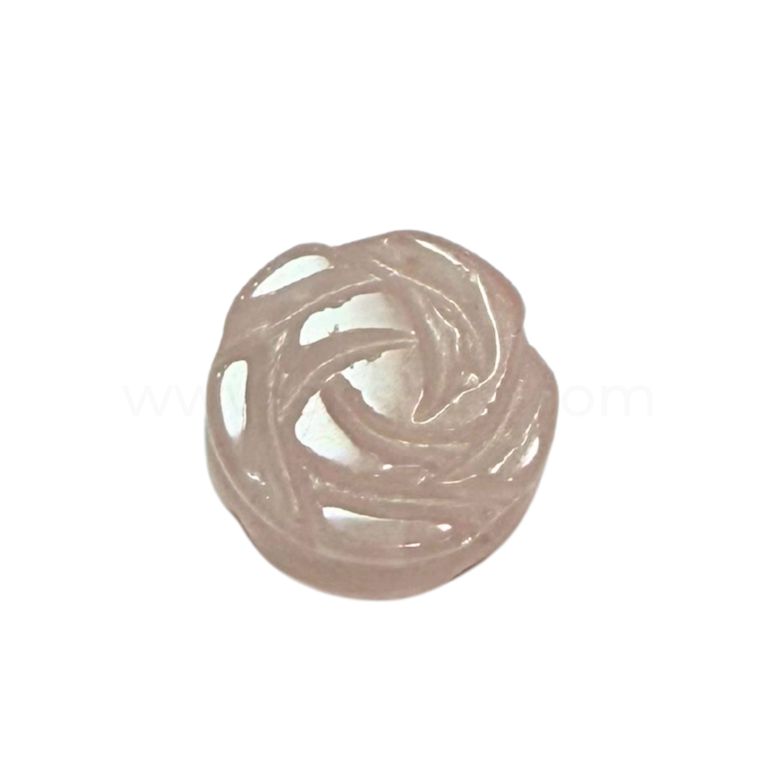 Rose Cut Rose Quartz 14mm