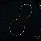 minimalis jewellery long necklace with fresh water pearls