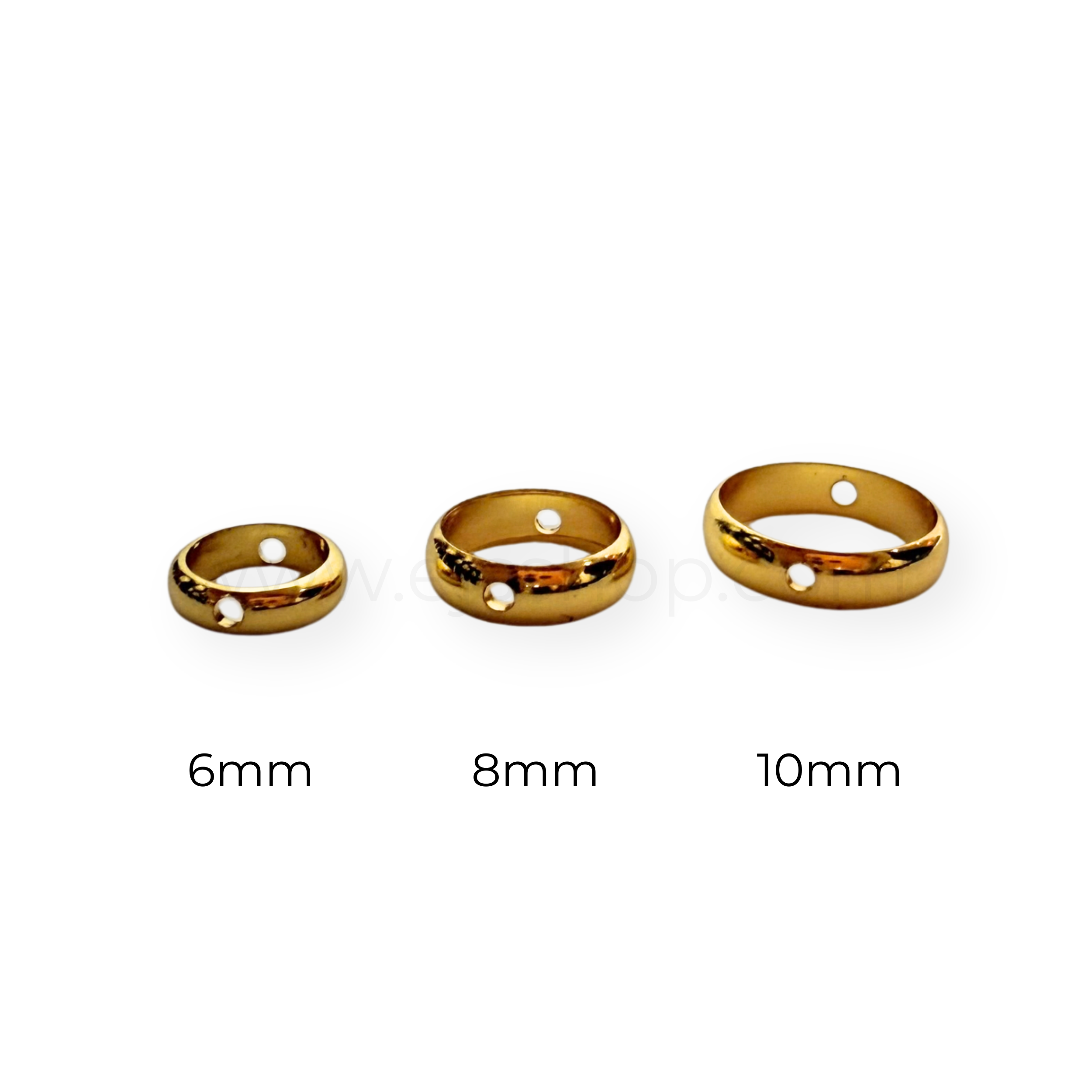 Round Ring Spacers for Beads 6mm 8mm 10mm