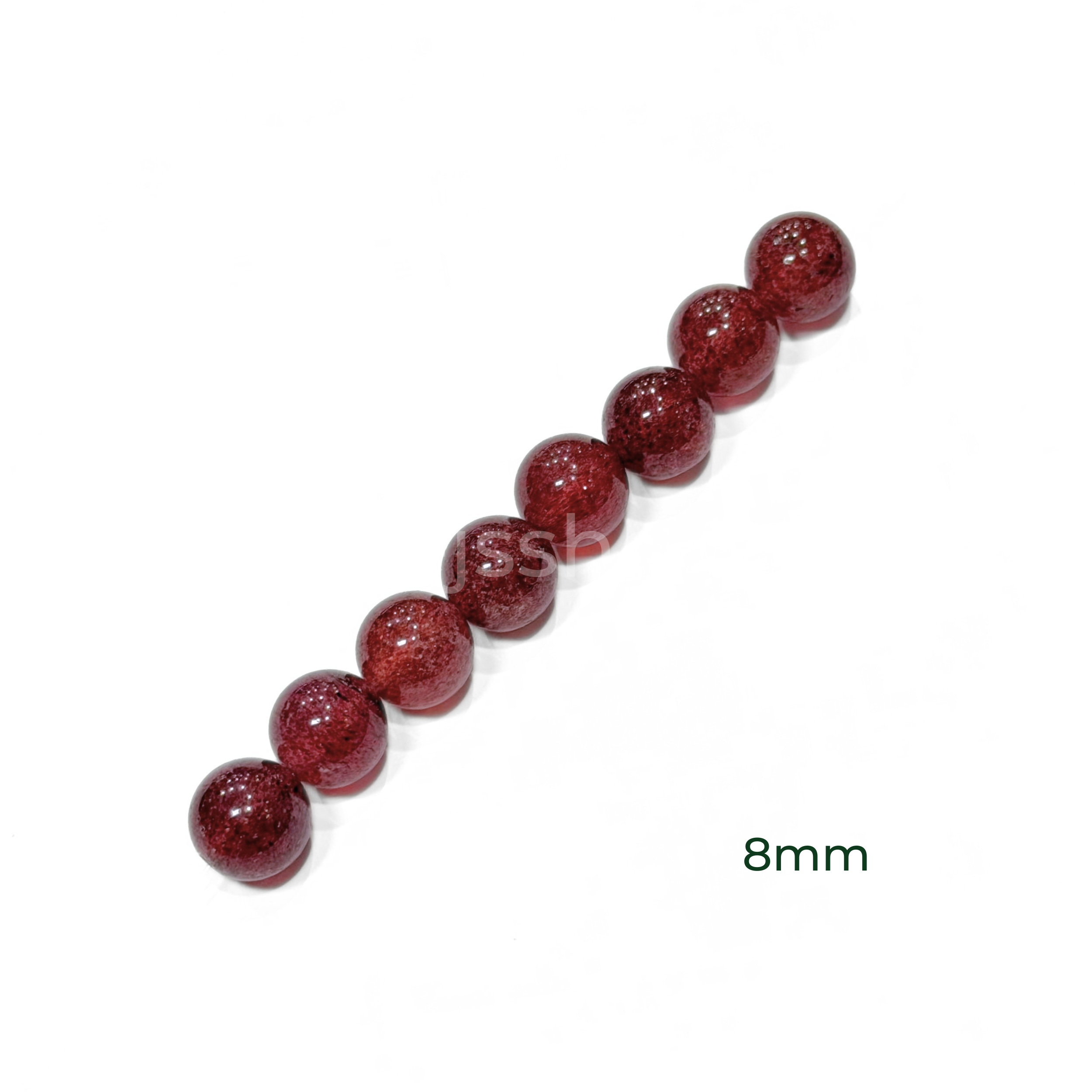Round Strawberry Quartz 8mm