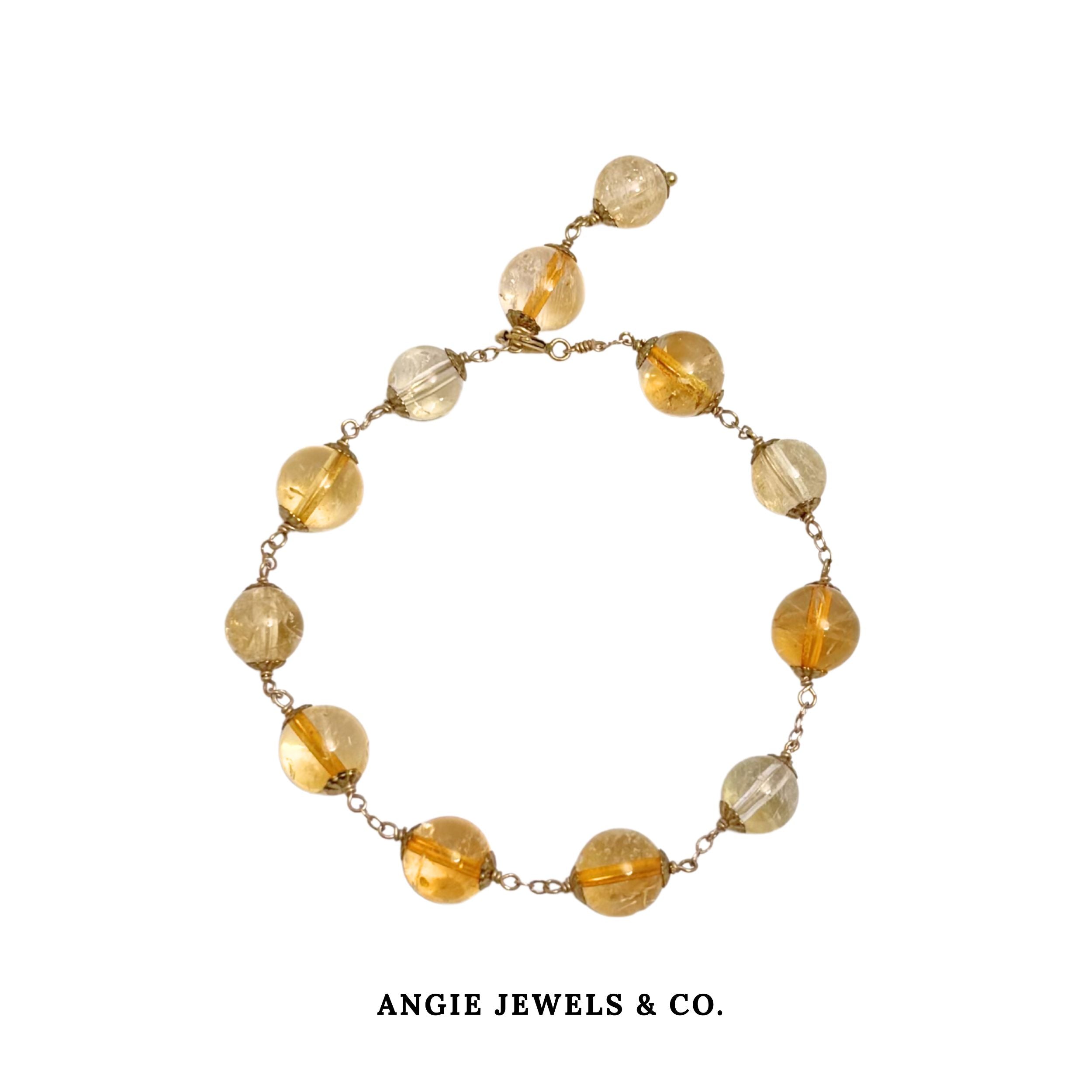 Round Citrine Bracelet