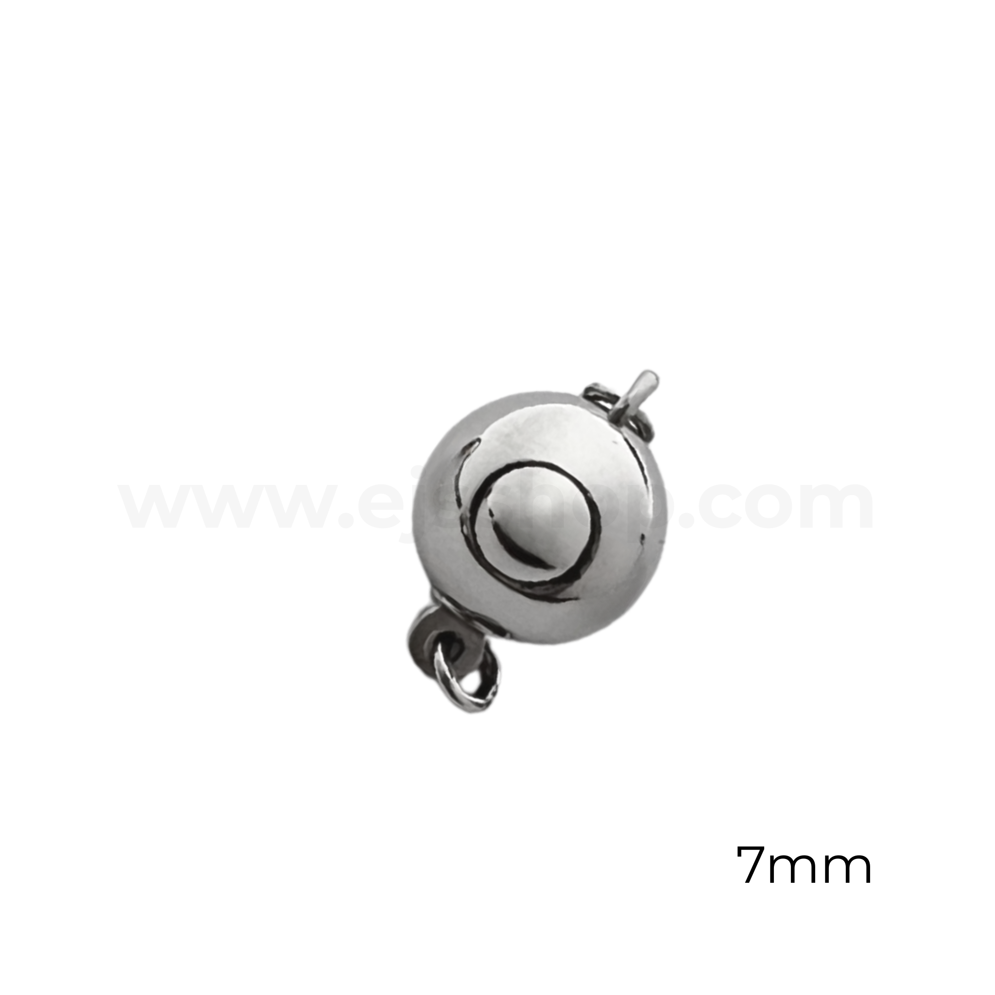 Round Push In Clasp (Stainless Steel)