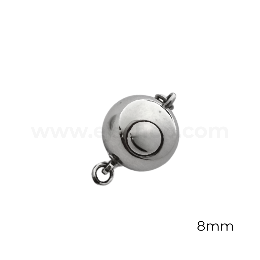 Round Push In Clasp (Stainless Steel)