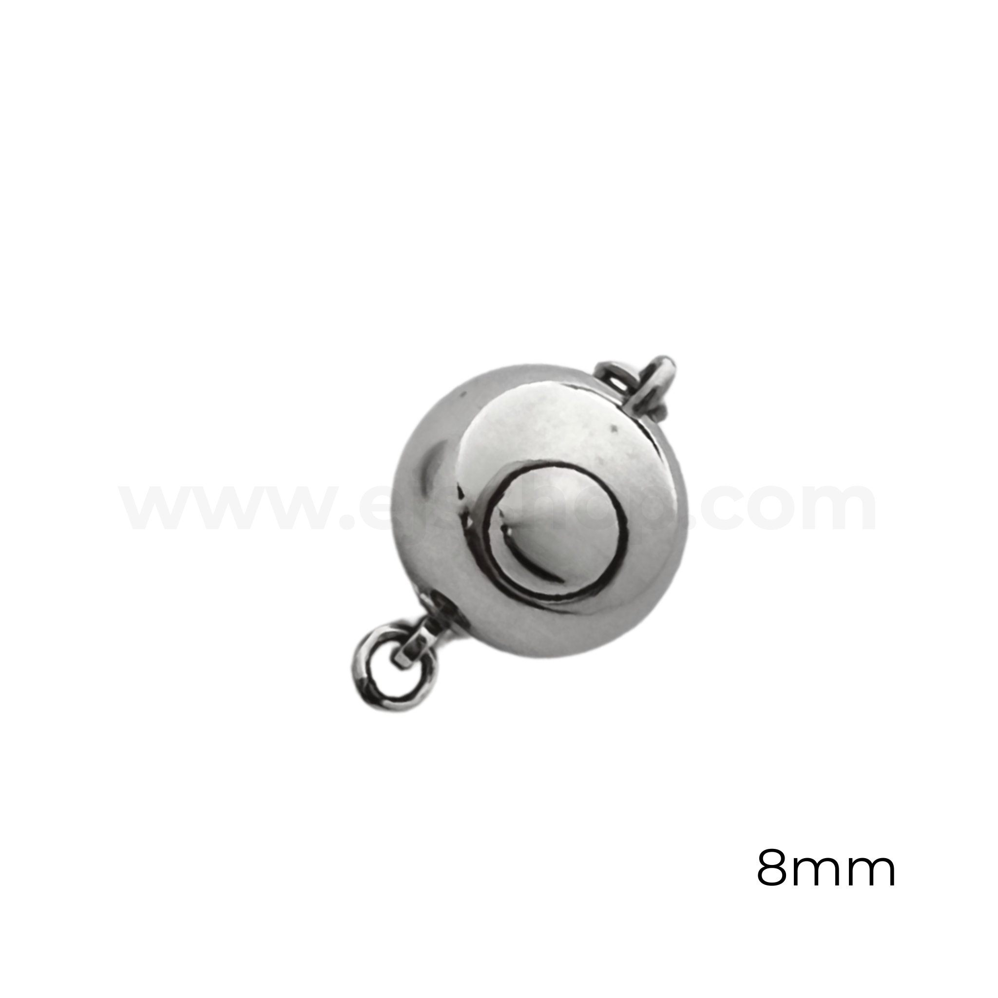 Round Push In Clasp (Stainless Steel)