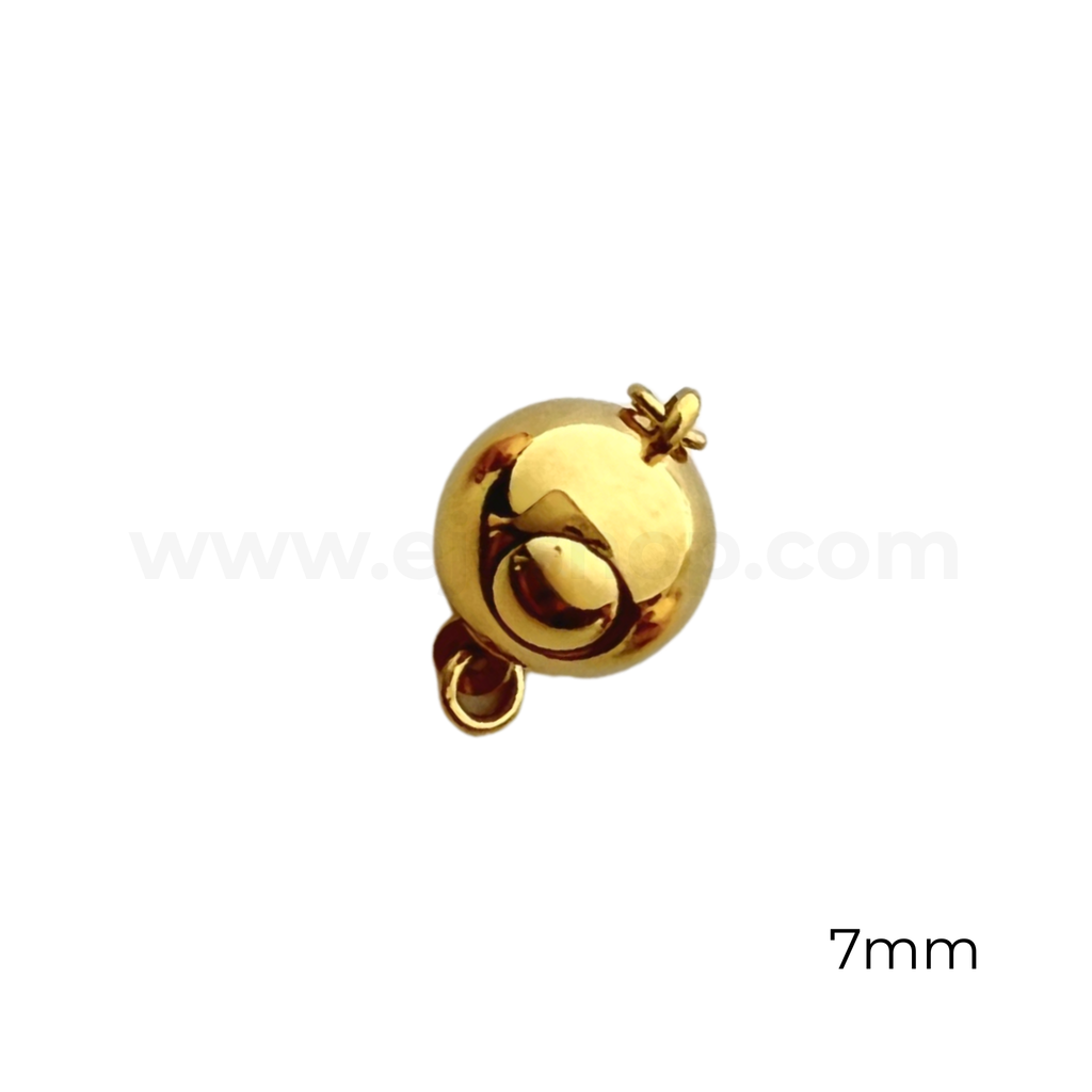 Round Push In Clasp (Stainless Steel)