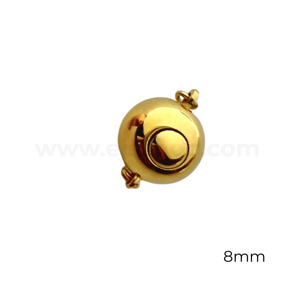 Round Push In Clasp (Stainless Steel)