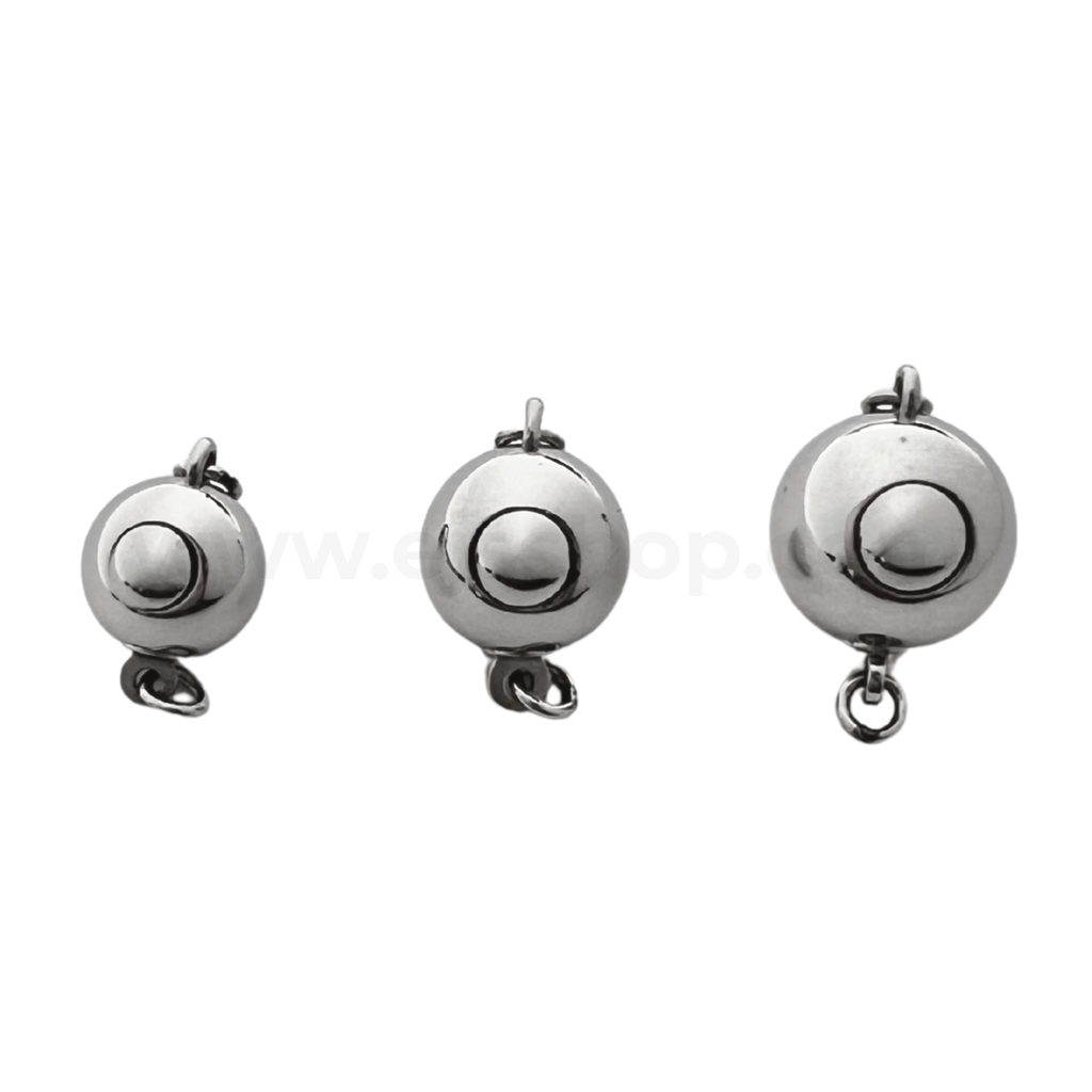 Round Push In Clasp (Stainless Steel)