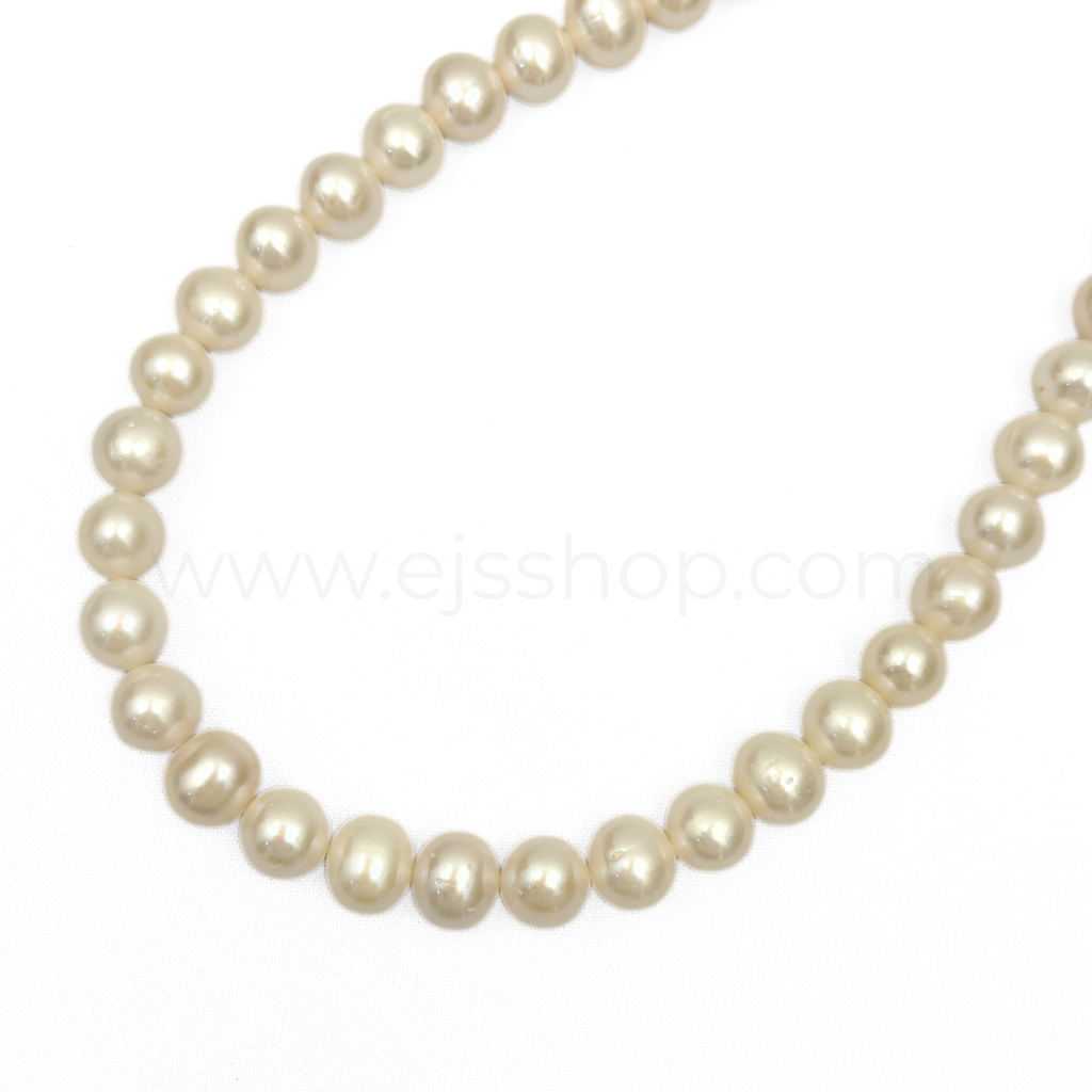 Round White 10mm - 11mm Grade A Freshwater Pearl